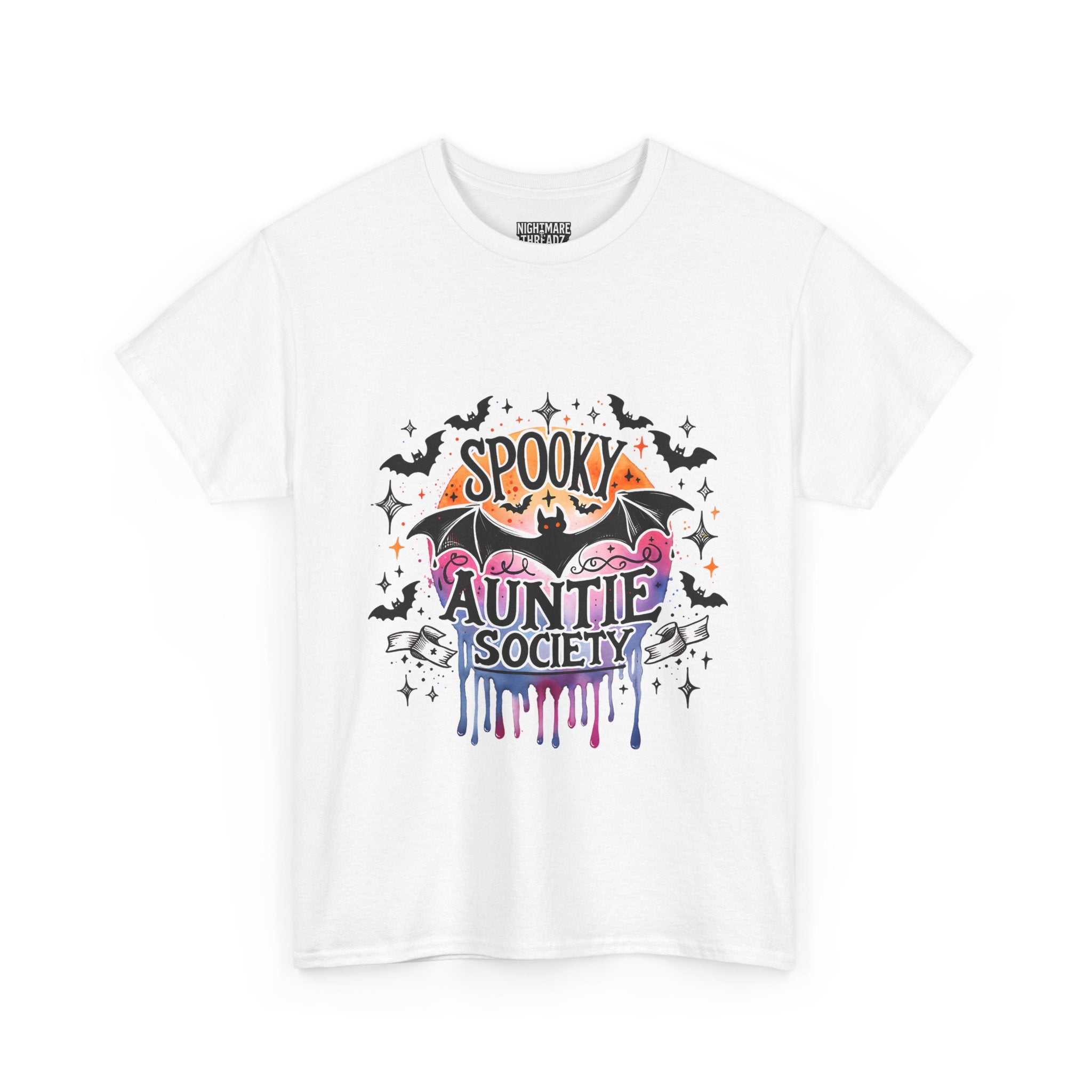 Spooky Auntie Society Tee, Ghost Lovers T-Shirt, Halloween Costume Shirt, Unisex Graphic Tee, Fun Family Gathering Apparel