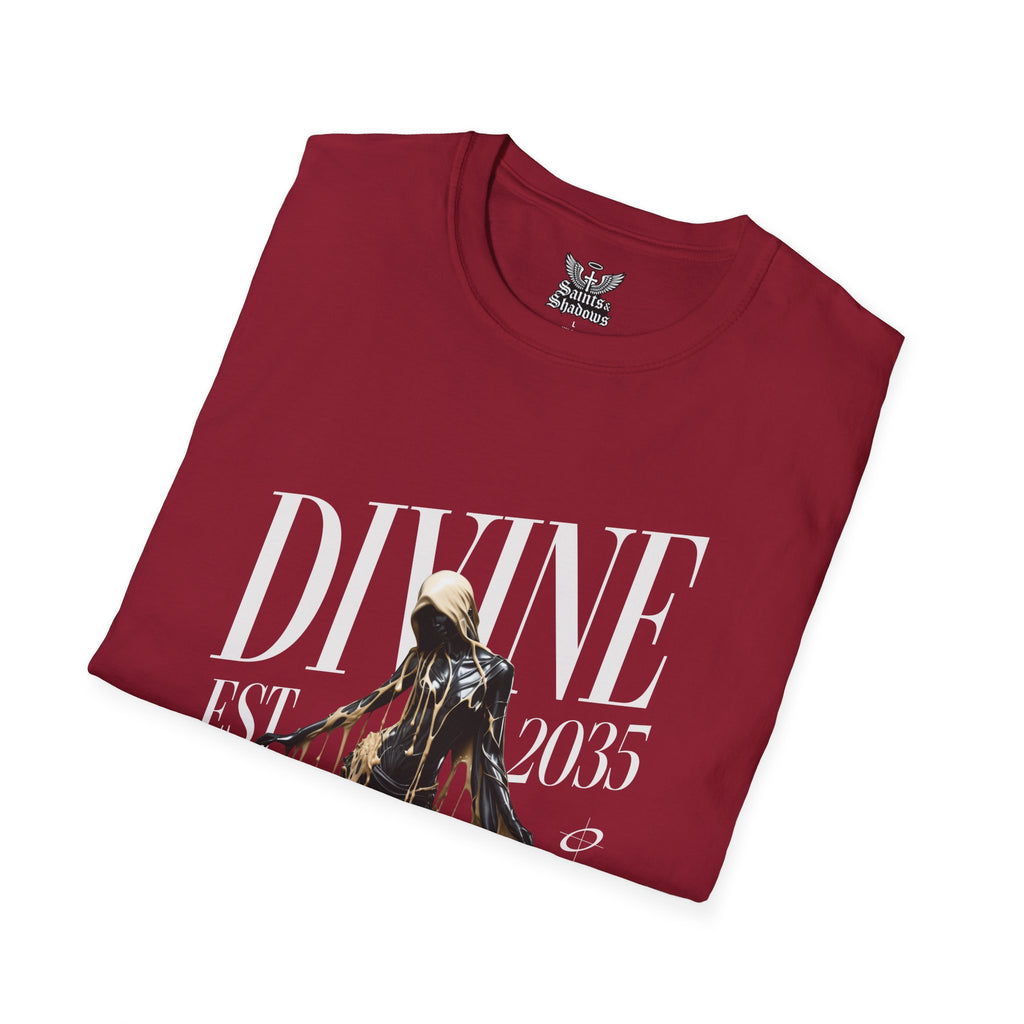 Saints and Shadows - Divine, Angelic Artwork Unisex Softstyle T-Shirt, Casual Wear