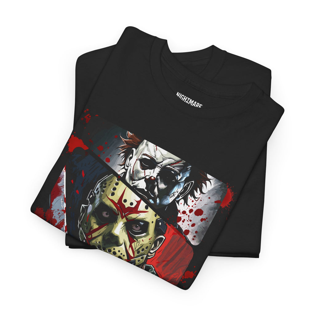 Horror Legends Horror Graphic Tee, Unisex Cotton Shirt, Halloween Costume, Horror Movie Gift, Spooky T-Shirt, Horror Fan Apparel