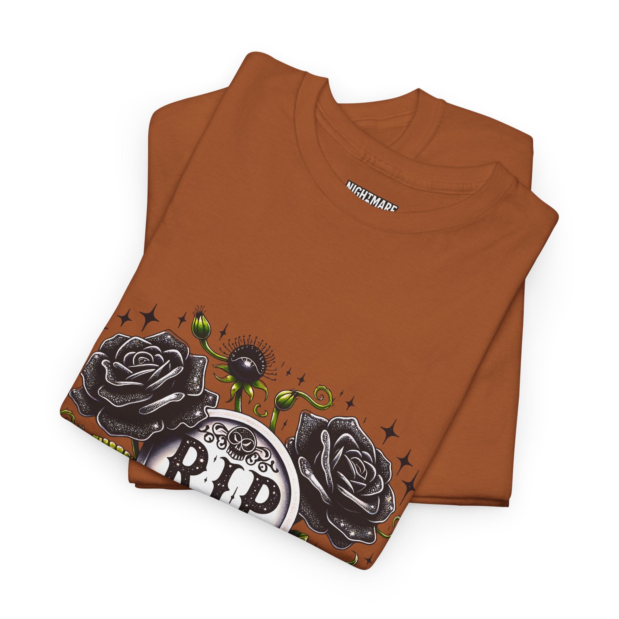 RIP to My 40s Tee, Heavy, Unisex Graphic Shirt, Birthday Gift, Casual Wear, Vintage Style, Floral Design T-shirt
