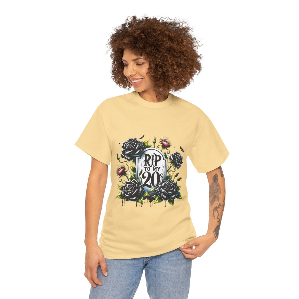 RIP to My 20s Tee, Funny Birthday Gift, Vintage Style Oversized Shirt, Casual Wardrobe Staple, Celebration Apparel