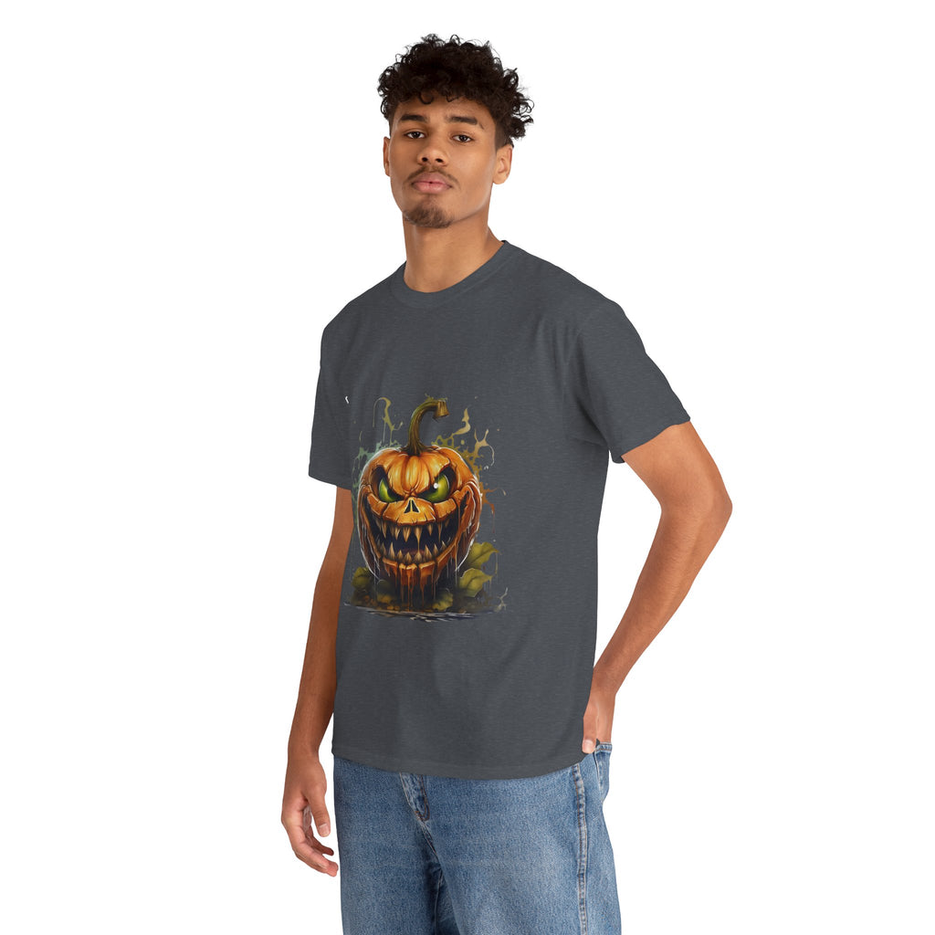 Spooky Pumpkin, Horror Graphic Tee, Unisex Cotton Shirt, Halloween Costume, Horror Movie Gift, Spooky T-Shirt, Horror Fan Apparel