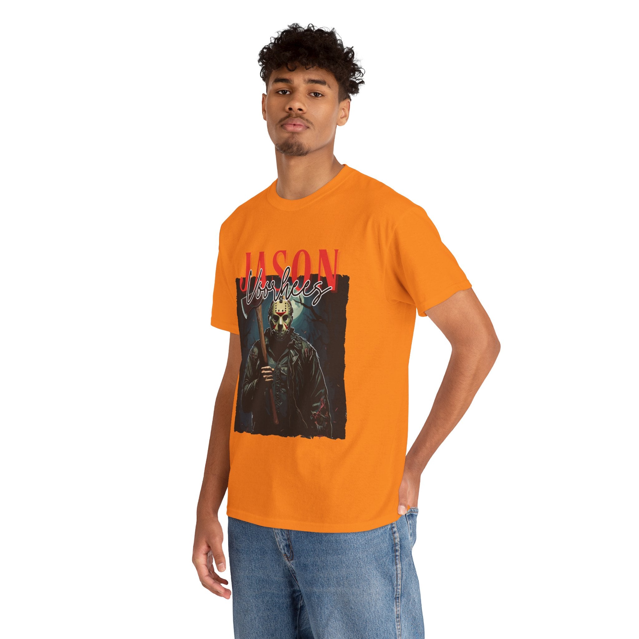 Jason Vorhees Horror Graphic Tee, Unisex Cotton Shirt, Halloween Costume, Horror Movie Gift, Spooky T-Shirt, Horror Fan Apparel