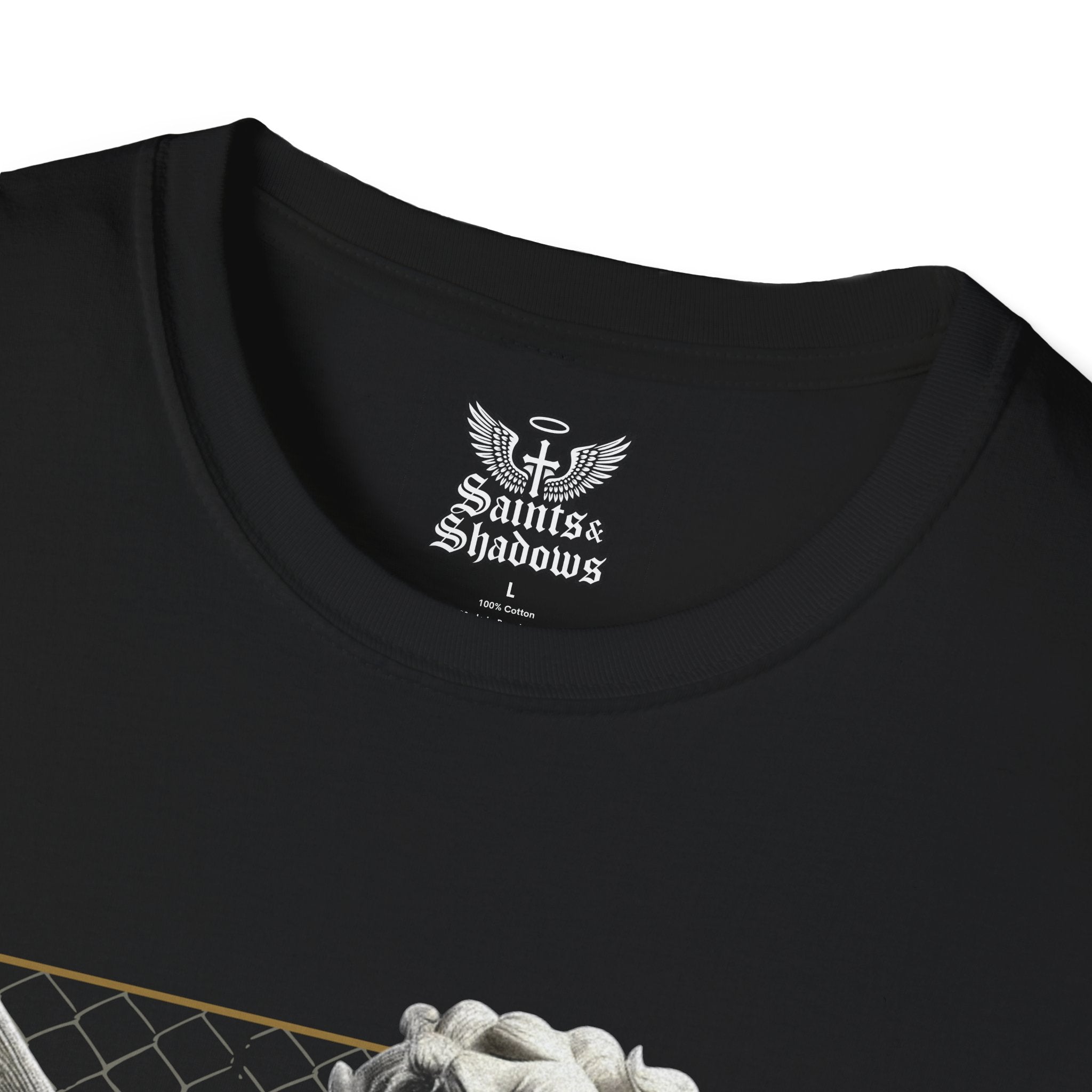 Saints and Shadows - Matchmaker, Angelic Artwork Unisex Softstyle T-Shirt, Casual Wear