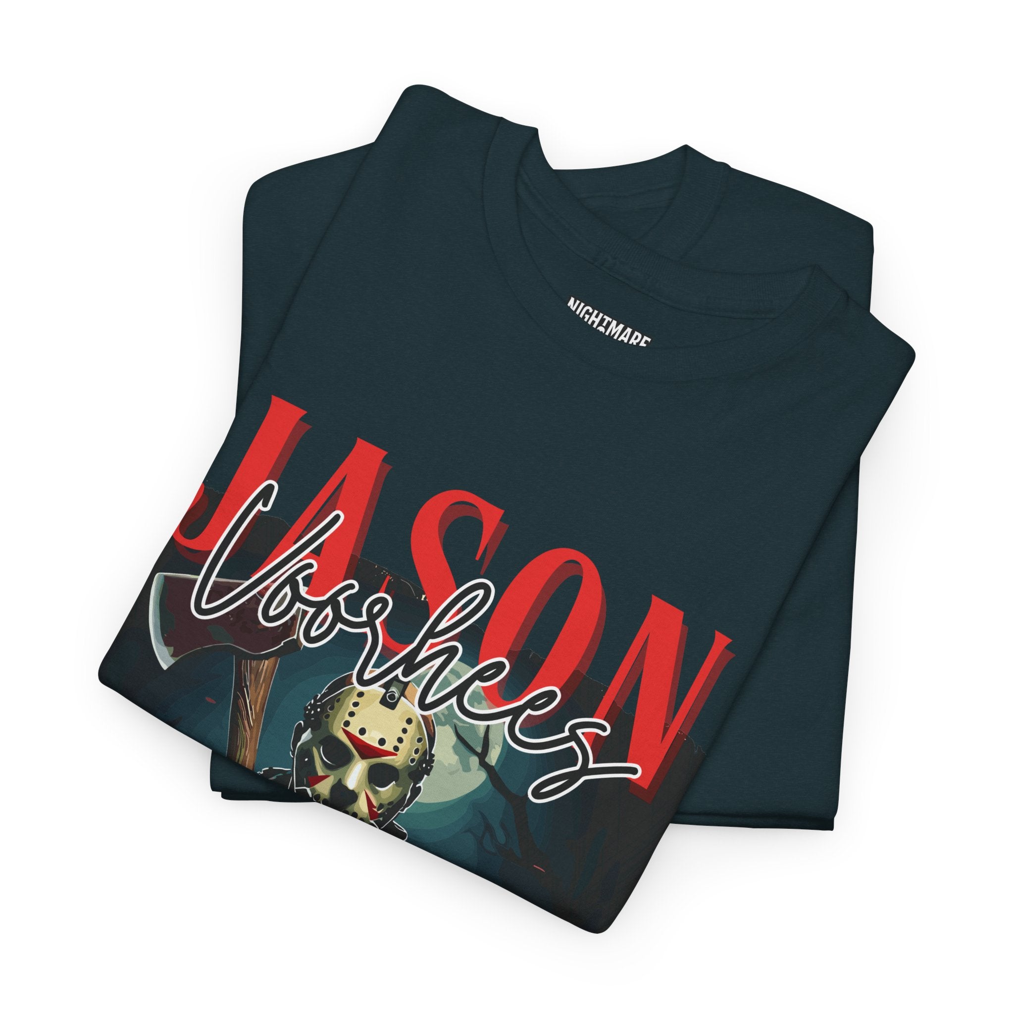 Jason Vorhees Horror Graphic Tee, Unisex Cotton Shirt, Halloween Costume, Horror Movie Gift, Spooky T-Shirt, Horror Fan Apparel