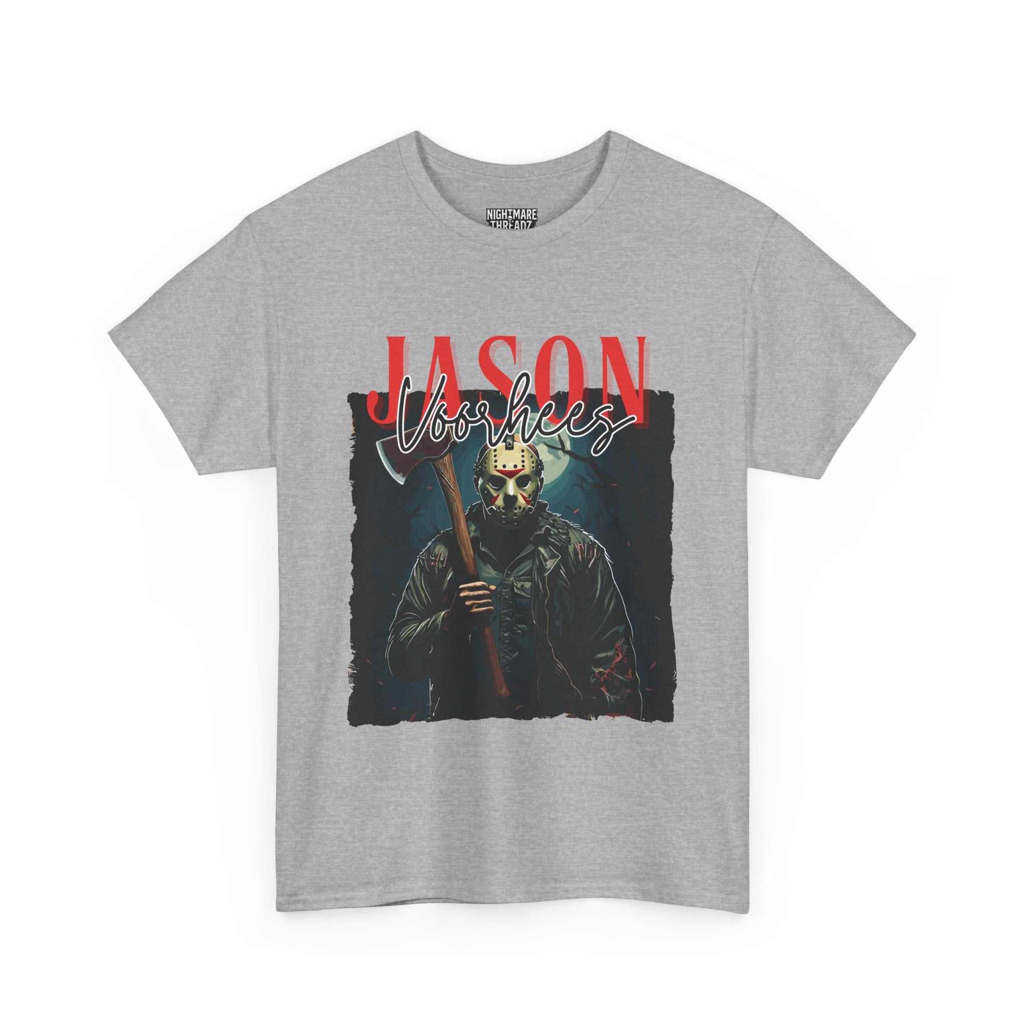 Jason Vorhees Horror Graphic Tee, Unisex Cotton Shirt, Halloween Costume, Horror Movie Gift, Spooky T-Shirt, Horror Fan Apparel