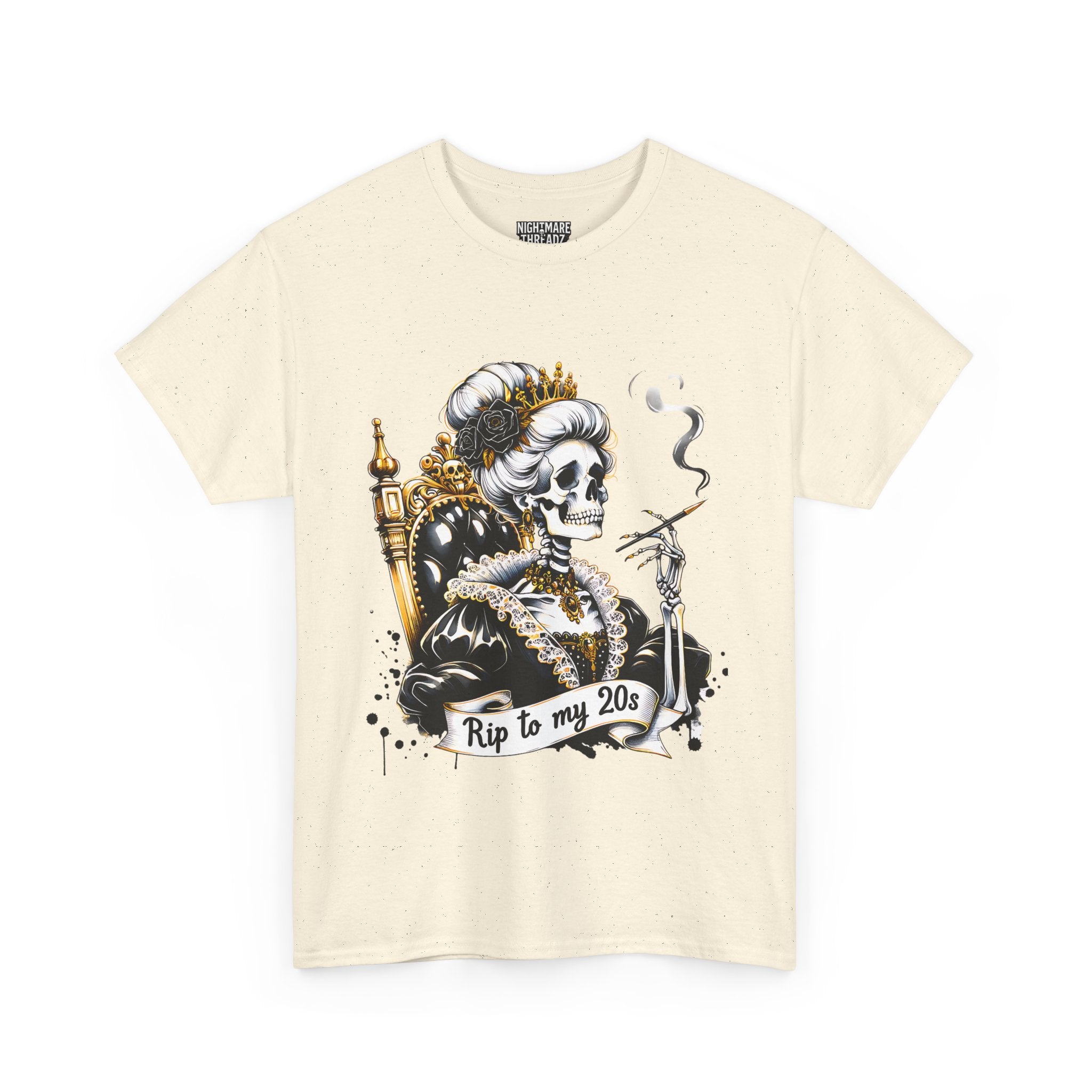 Rip to my 20s Tee, Heavy, Unisex Graphic Shirt, Birthday Gift, Casual Wear, Vintage Style, Floral Design T-shirt
