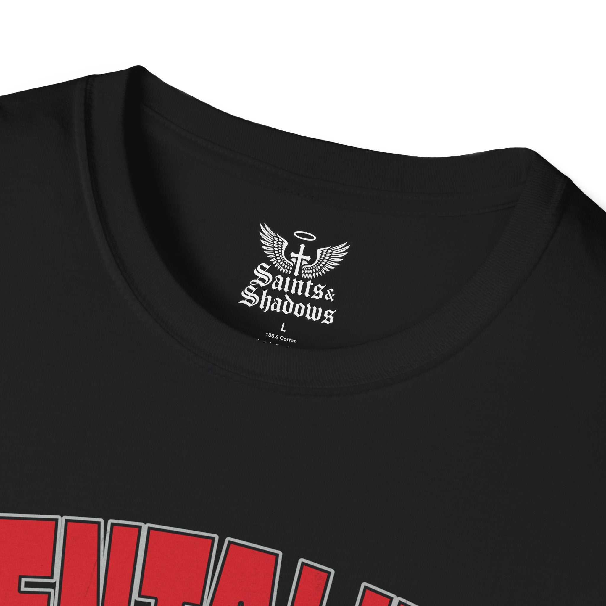 Saints and Shadows - Mentaility, Angelic Artwork Unisex Softstyle T-Shirt, Casual Wear