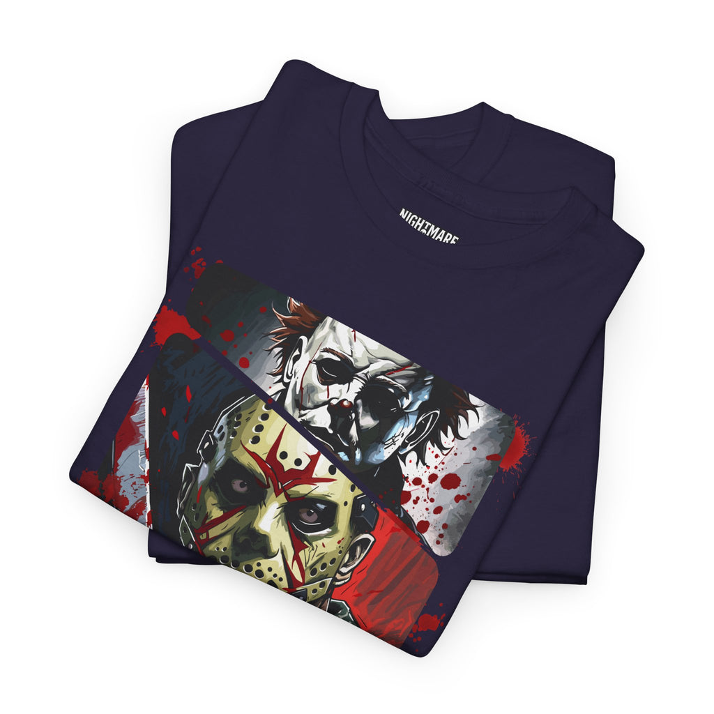Horror Legends Horror Graphic Tee, Unisex Cotton Shirt, Halloween Costume, Horror Movie Gift, Spooky T-Shirt, Horror Fan Apparel
