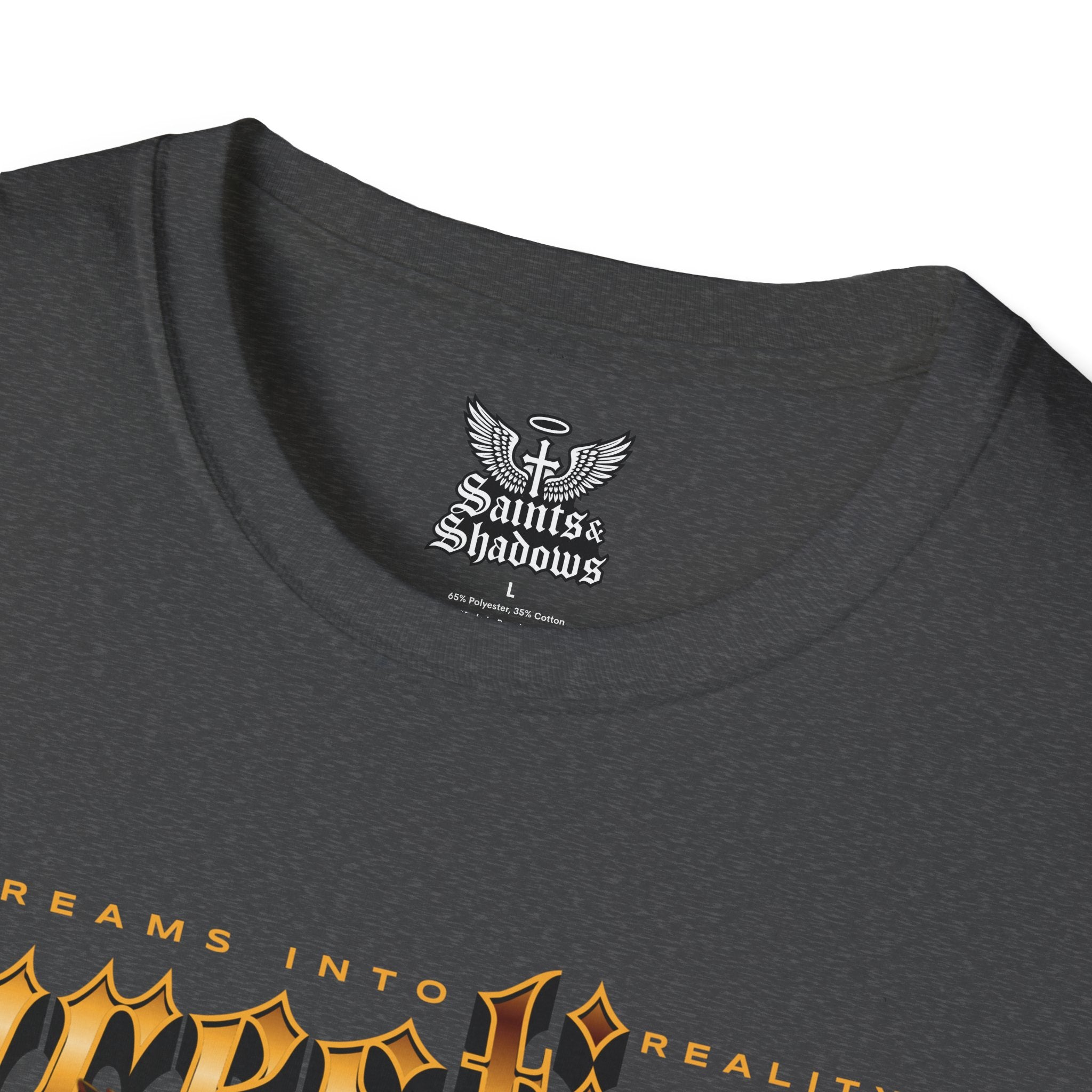 Saints and Shadows - Prestige, Angelic Artwork Unisex Softstyle T-Shirt, Casual Wear