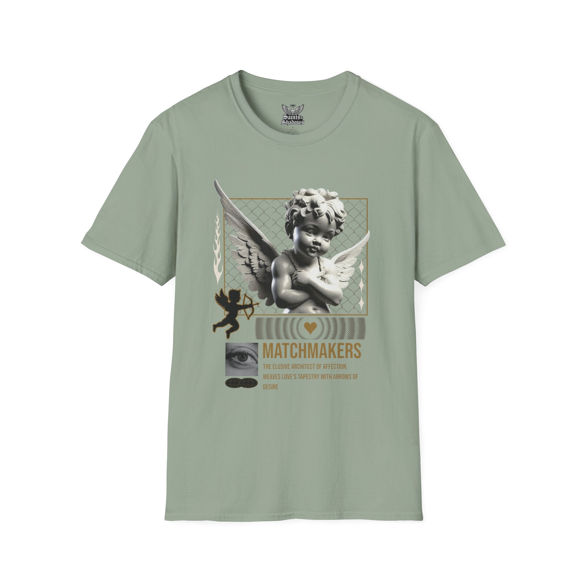 Saints and Shadows - Matchmaker, Angelic Artwork Unisex Softstyle T-Shirt, Casual Wear