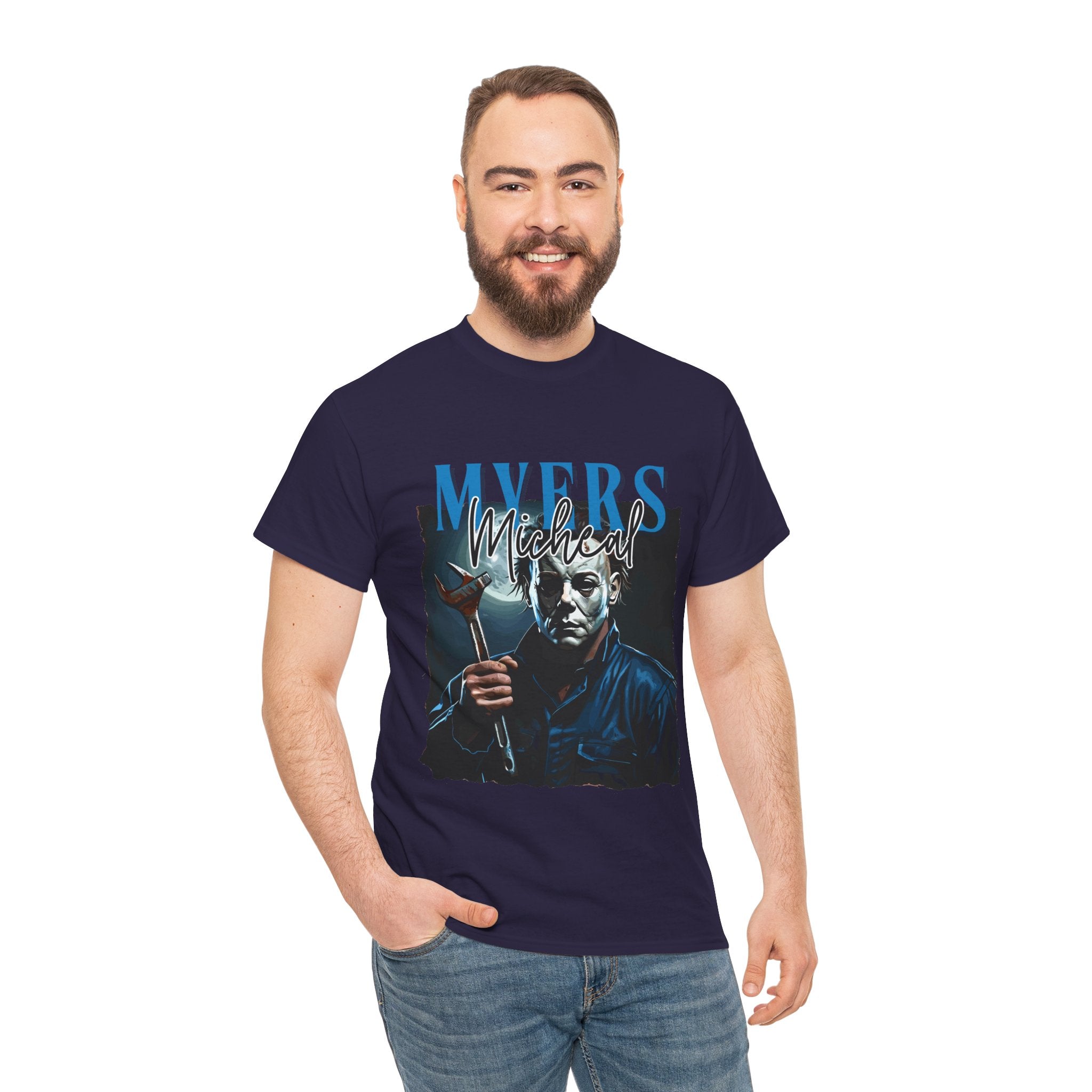 Michael Myers - Horror Graphic Tee, Unisex Cotton Shirt, Halloween Costume, Horror Movie Gift, Spooky T-Shirt, Horror Fan Apparel