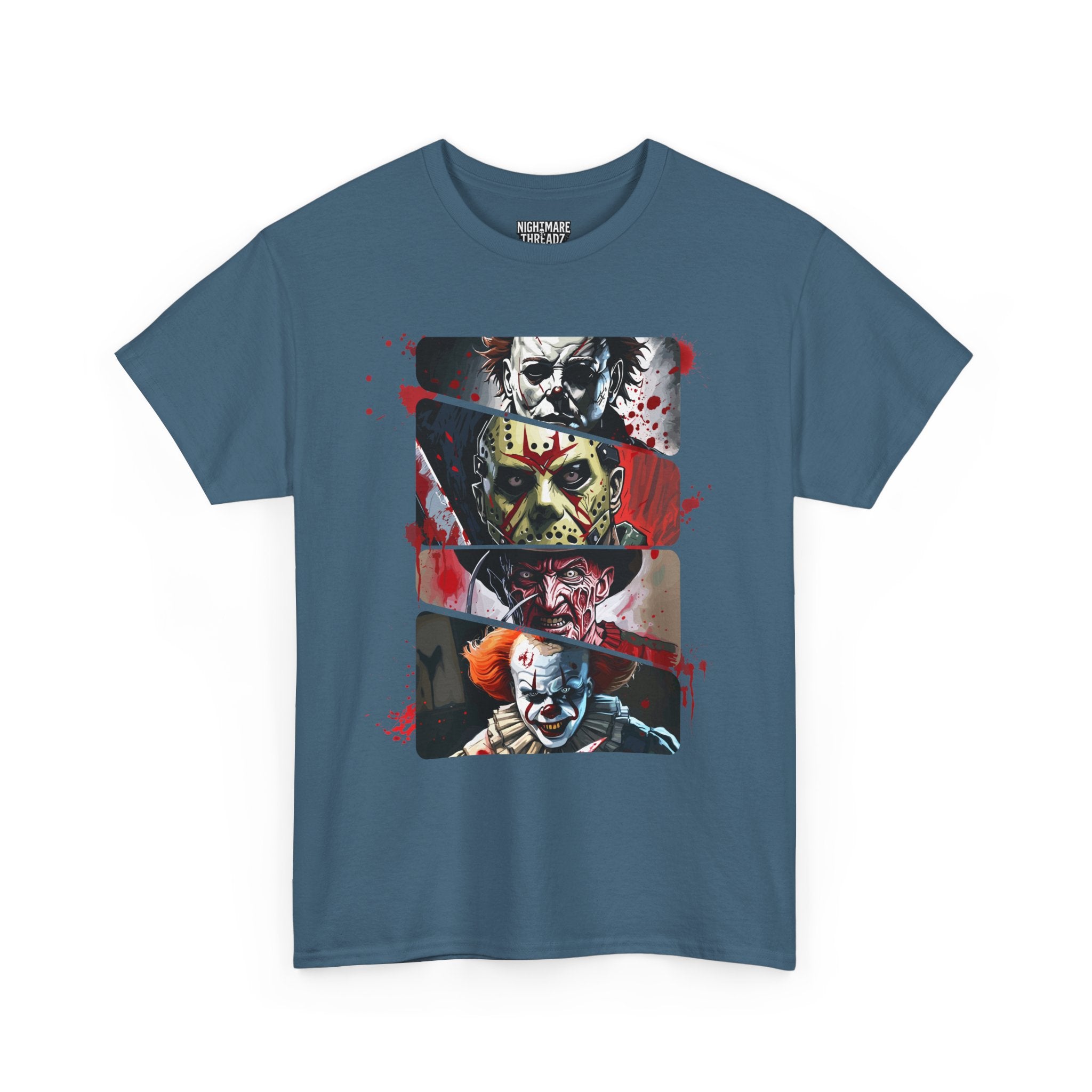 Horror Legends Horror Graphic Tee, Unisex Cotton Shirt, Halloween Costume, Horror Movie Gift, Spooky T-Shirt, Horror Fan Apparel