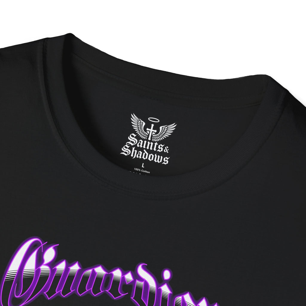 Saints and Shadows - Guardian Angel, Angelic Artwork Unisex Softstyle T-Shirt, Casual Wear