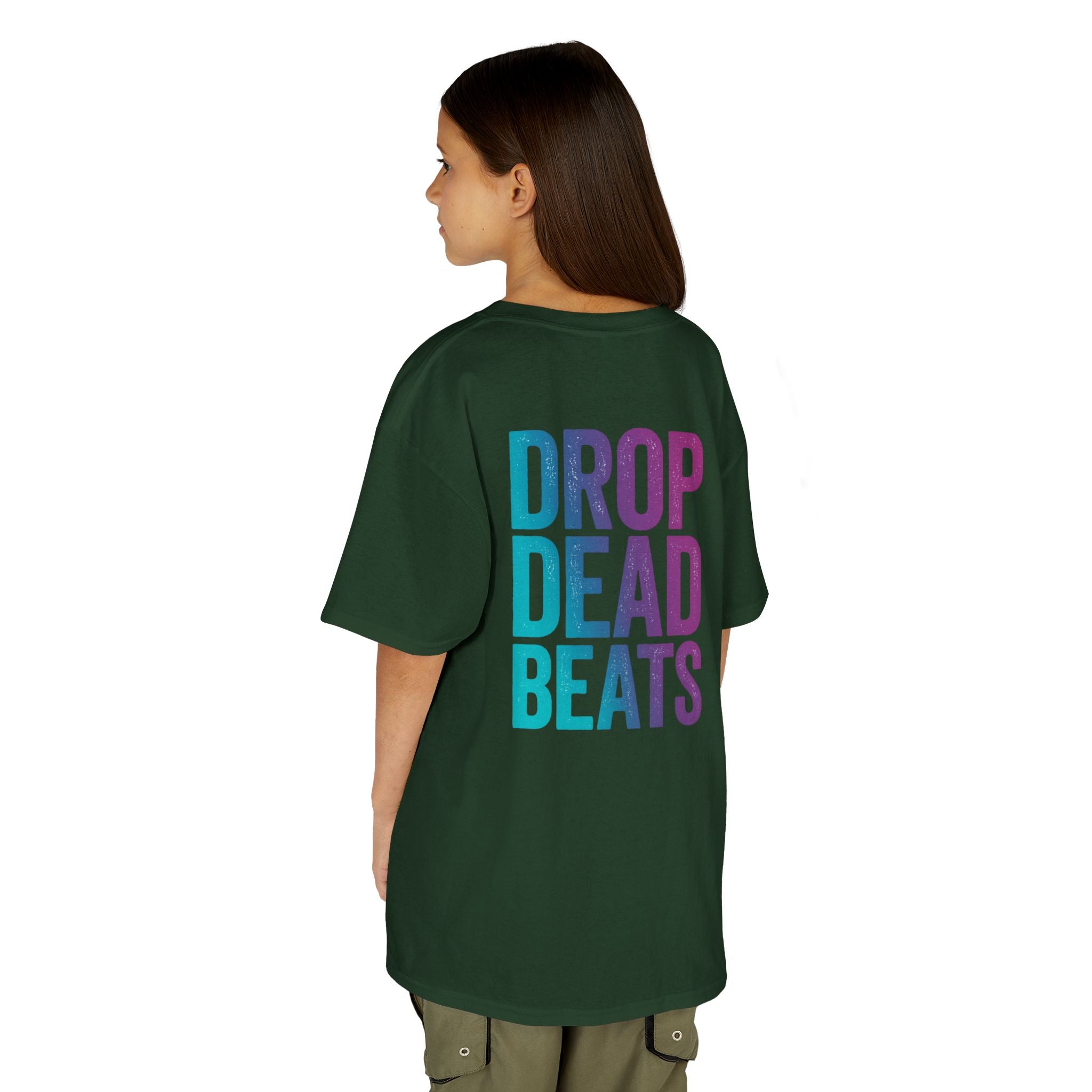 Bone Jams MC Bonez Kids Tee | Drummer Edition | Halloween Costume, Birthday Gift & Drop Dead Beats Apparel