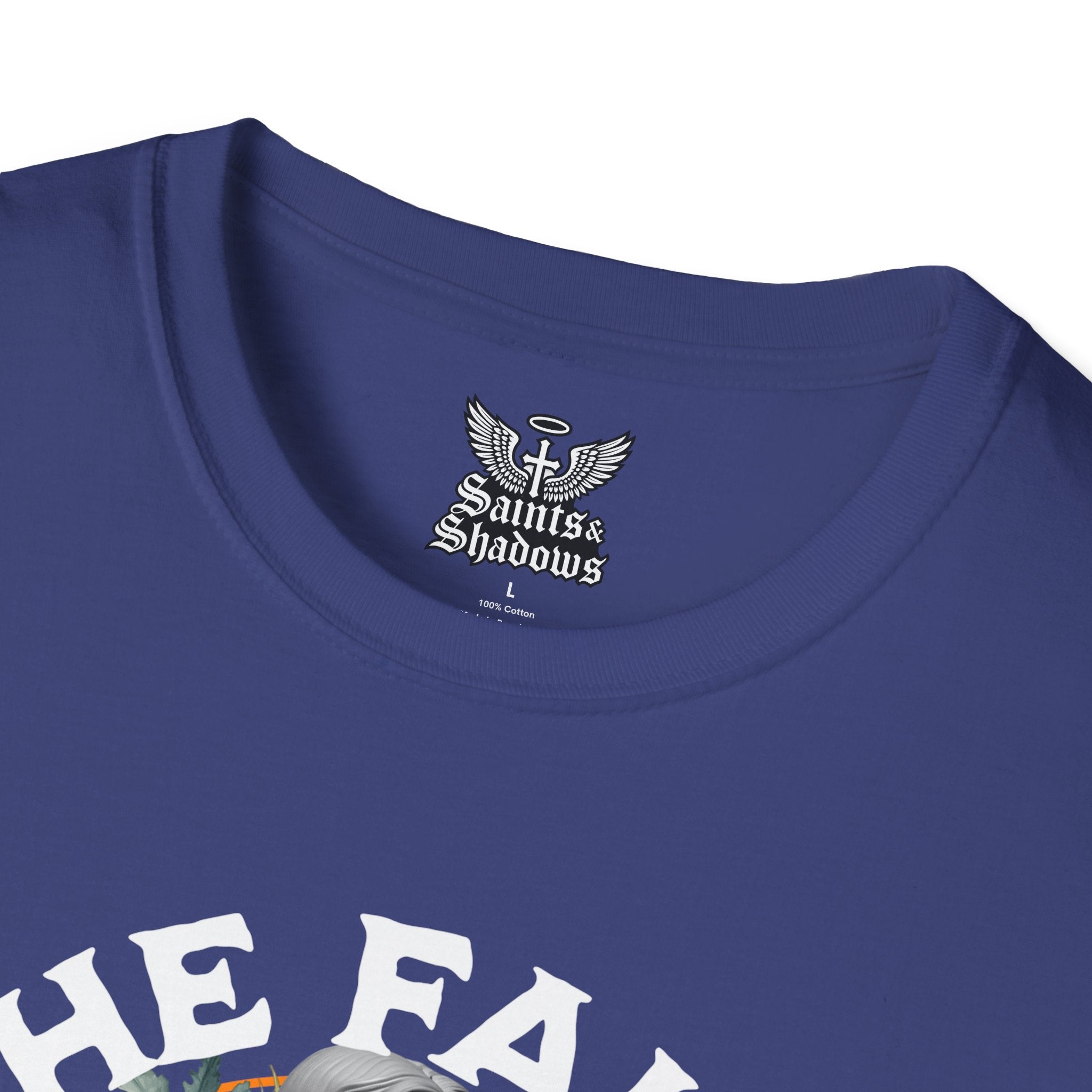 Saints and Shadows - The Faith Never Fail, Angelic Artwork Unisex Softstyle T-Shirt, Casual Wear