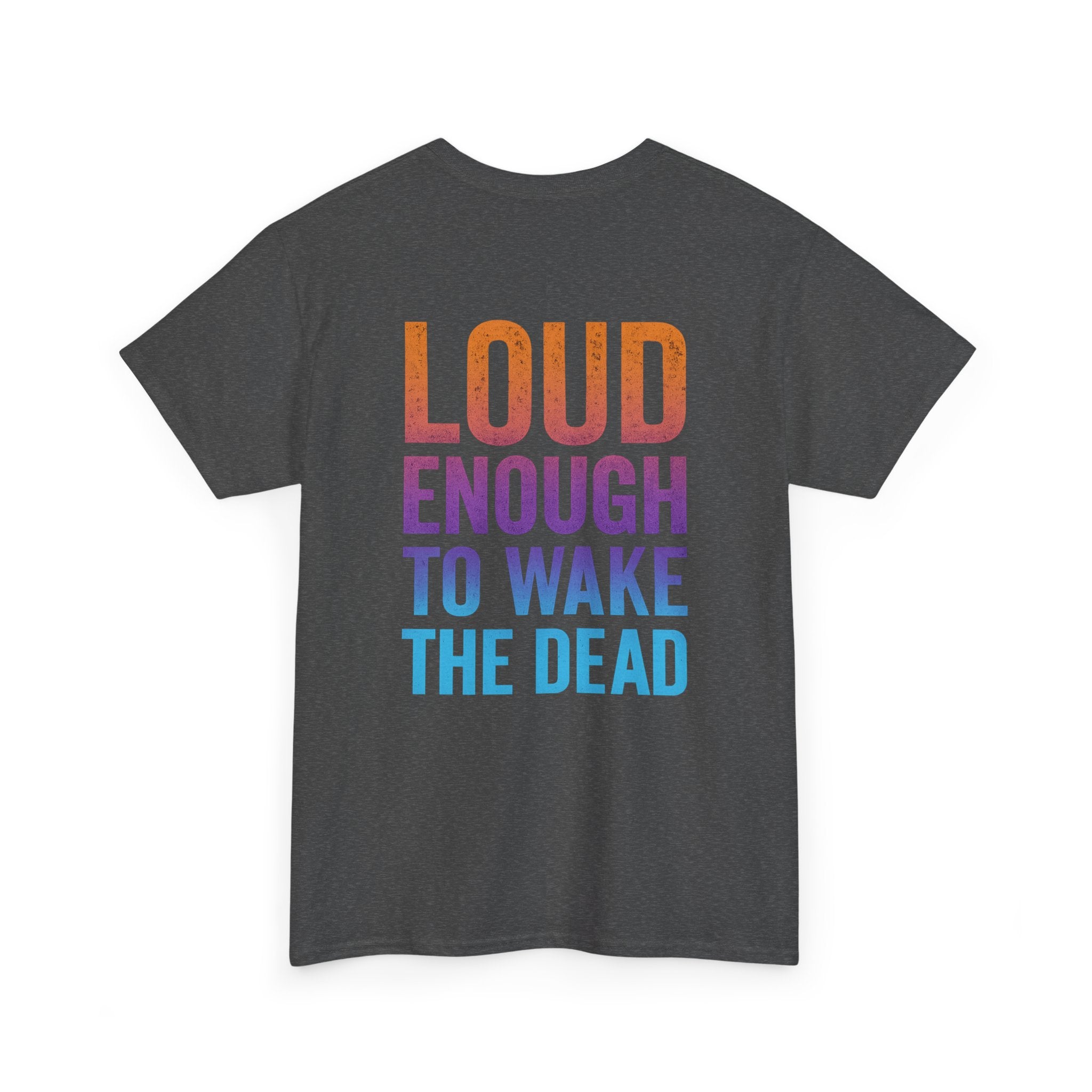Bone Jams Rockin’ Skeleton, Tee | Loud Enough to Wake the Dead | Unisex Cotton Shirt for Music Lovers, Concerts, Halloween, Gifts