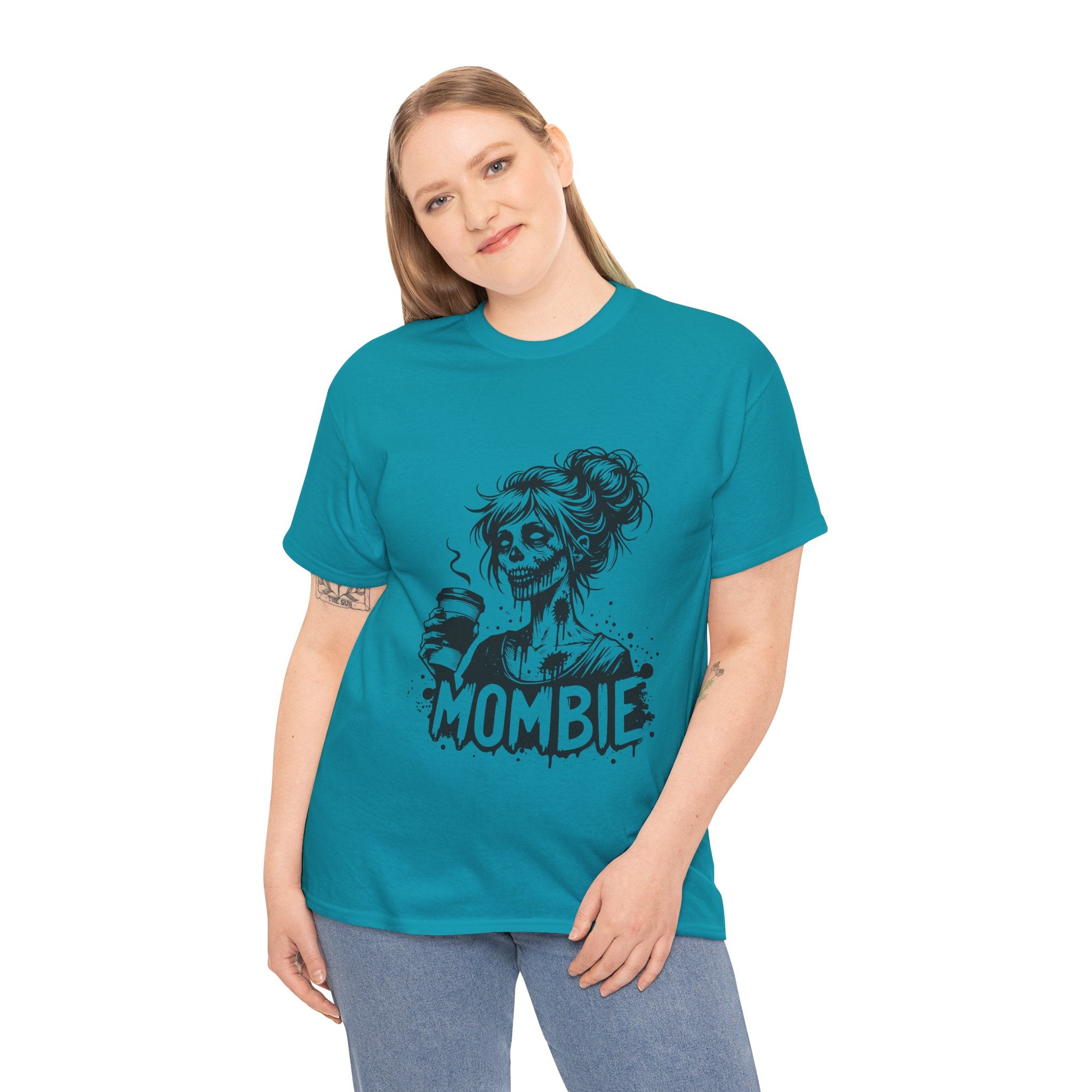 Mombie Unisex Tee, Perfect for Halloween, Gift for Moms, Relaxed Fit, Funny T-Shirt, Unique Graphic Tee, Casual Wear