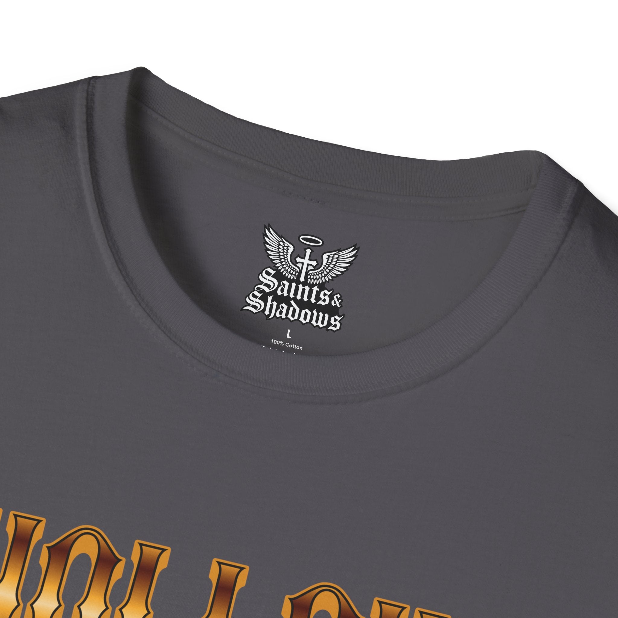 Saints and Shadows - Hollow, Angelic Artwork Unisex Softstyle T-Shirt, Casual Wear