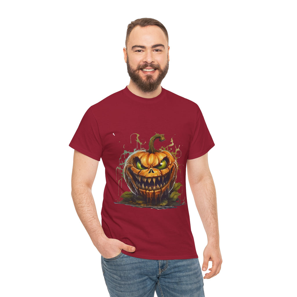 Spooky Pumpkin, Horror Graphic Tee, Unisex Cotton Shirt, Halloween Costume, Horror Movie Gift, Spooky T-Shirt, Horror Fan Apparel