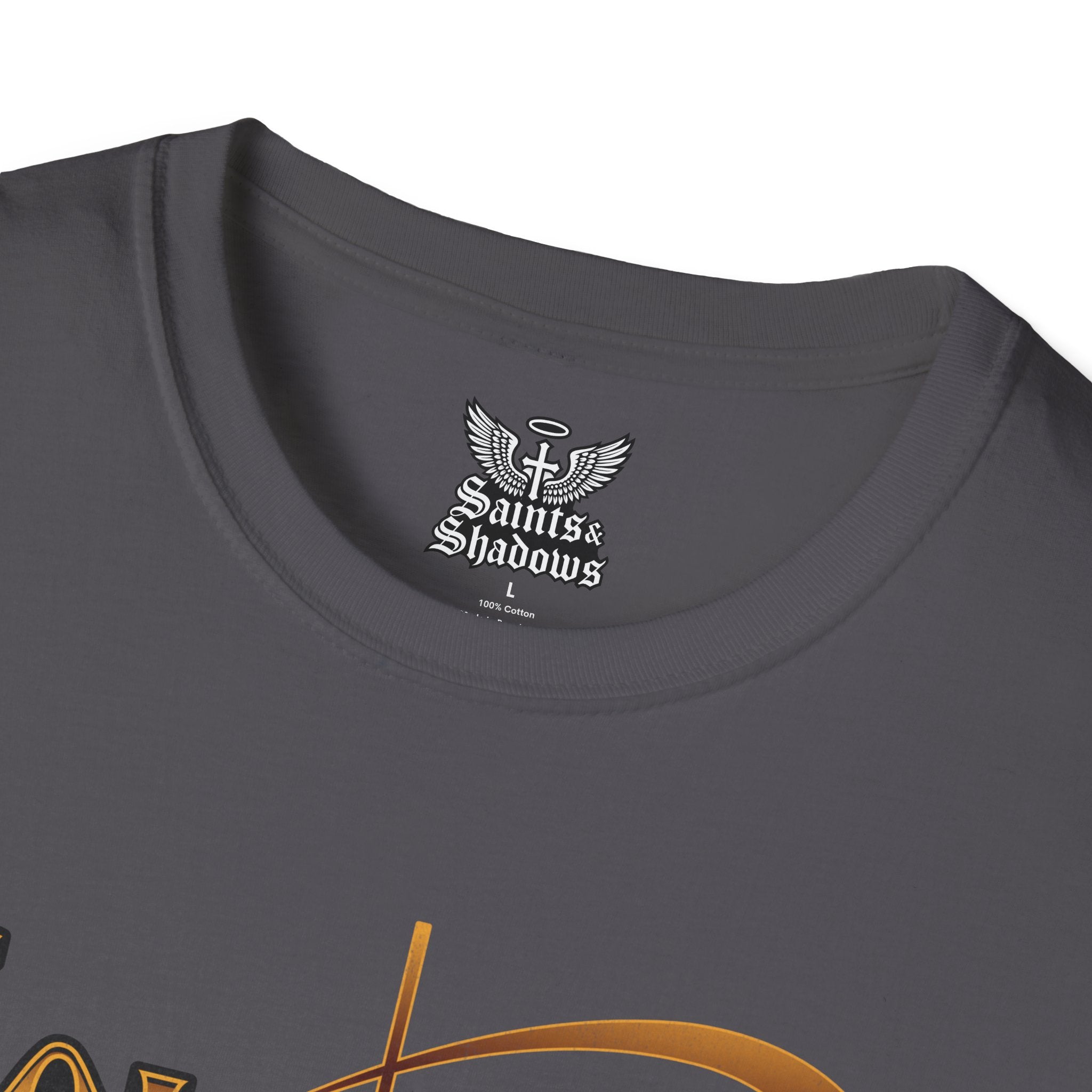 Saints and Shadows - Solitude, Angelic Artwork Unisex Softstyle T-Shirt, Casual Wear
