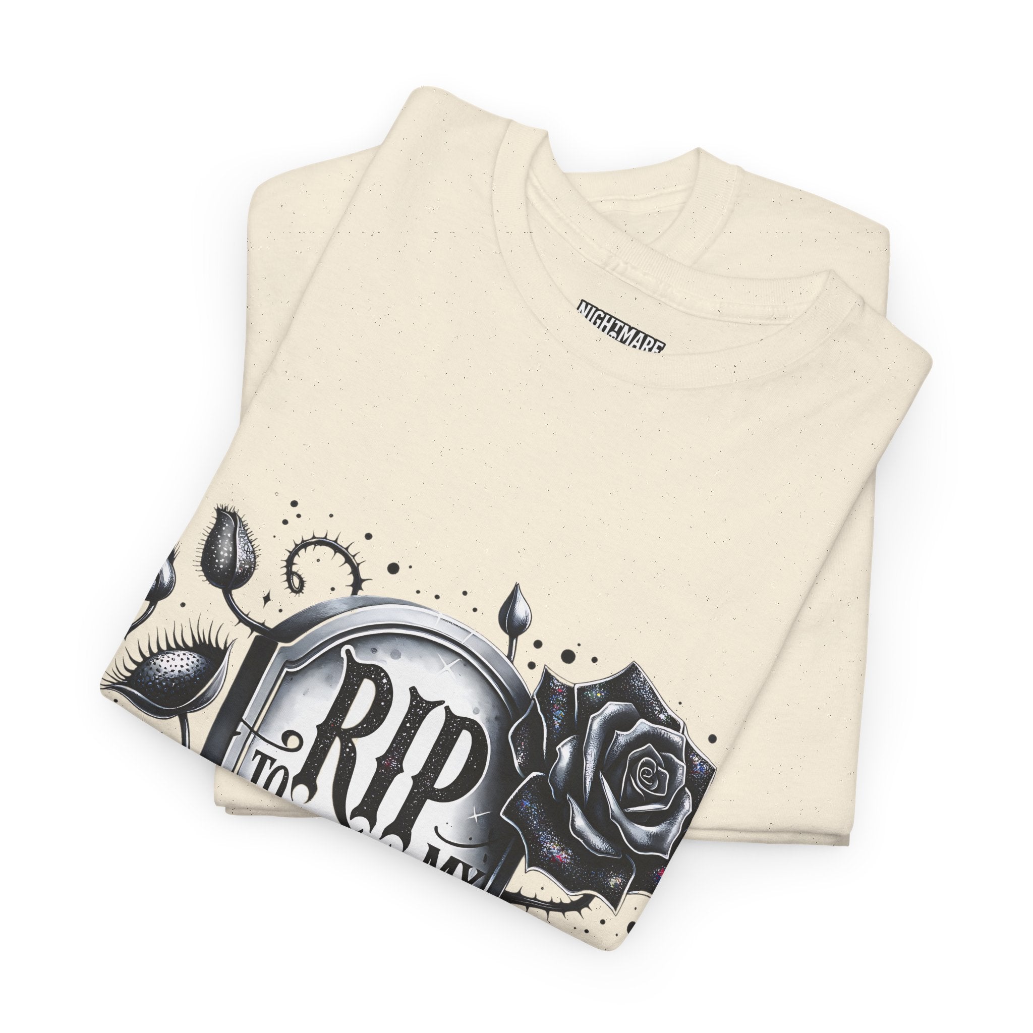 RIP to My 30s, Heavy, Unisex Graphic Shirt, Birthday Gift, Casual Wear, Vintage Style, Floral Design T-shirt