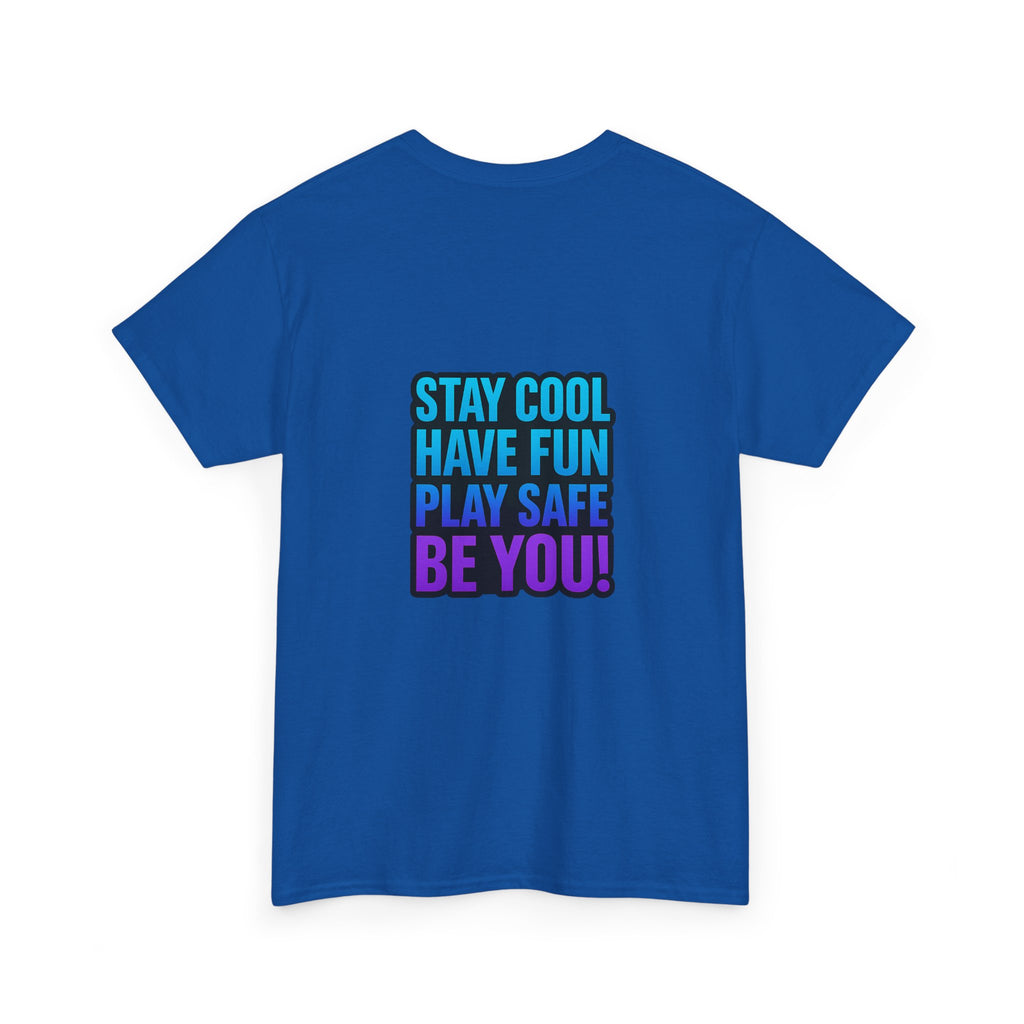 DJ KAT PAWS Surfing Fun T-Shirt | Stay Cool, Have Fun, Play Safe, Be You! | Fun Summer Tee, Gift for Cat Lovers, Beach Vibes