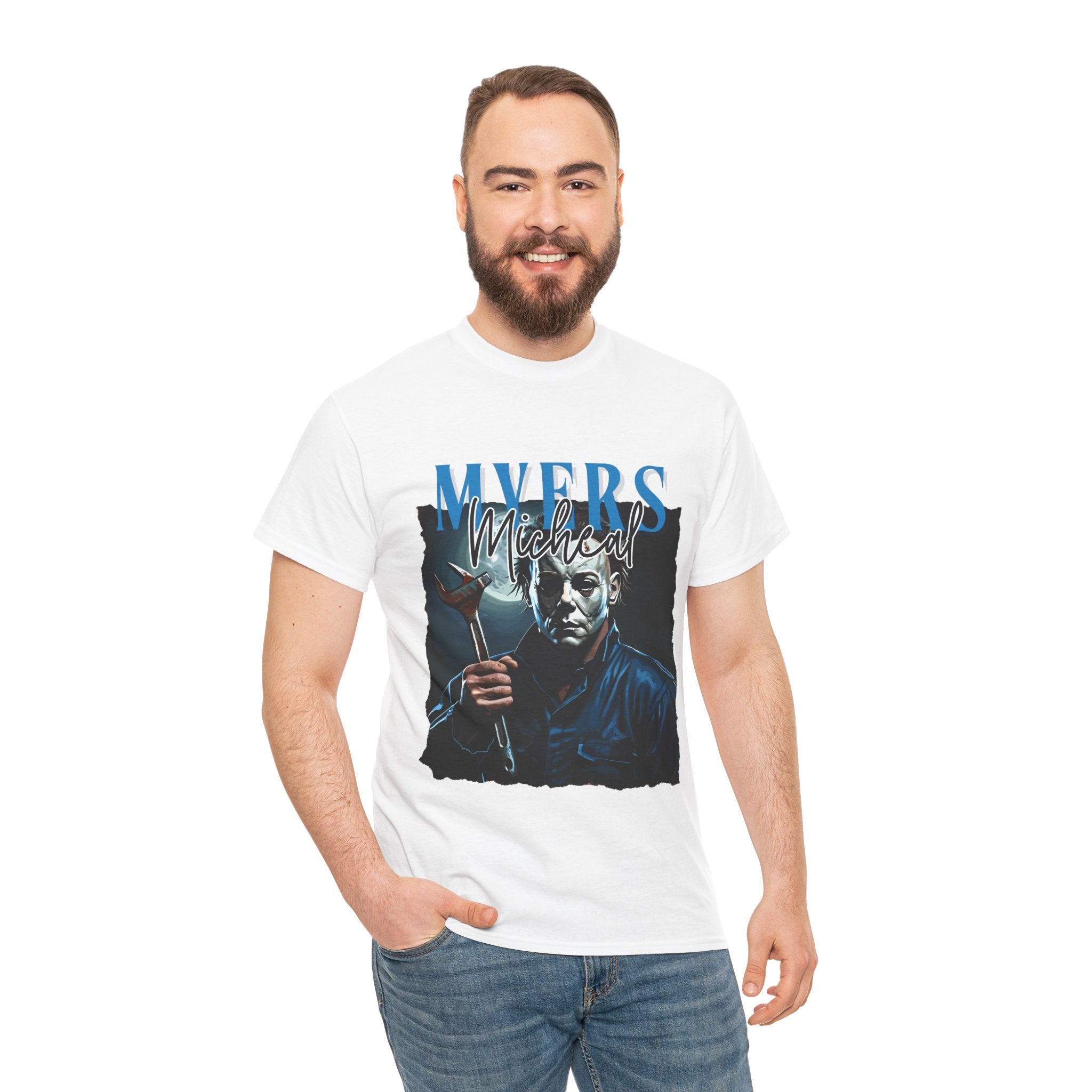 Michael Myers - Horror Graphic Tee, Unisex Cotton Shirt, Halloween Costume, Horror Movie Gift, Spooky T-Shirt, Horror Fan Apparel