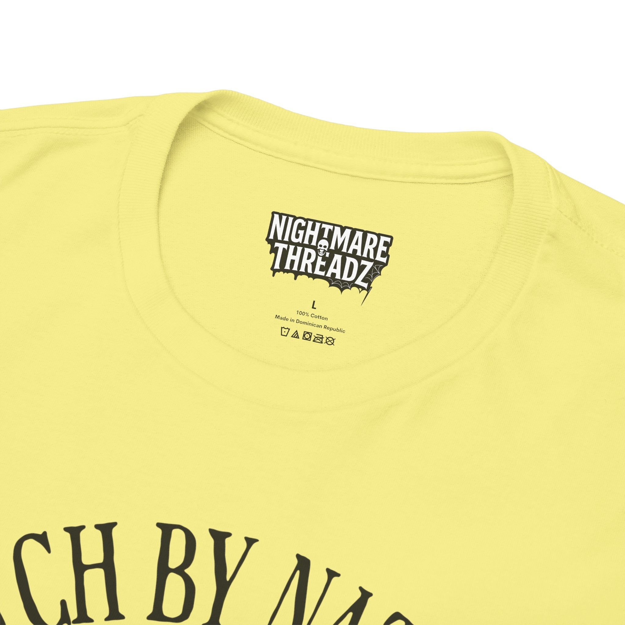 Witchy Cotton Tee - "Witch by Nature, Bitch by Choice" | Unisex Tee for Spooky Season, Boho Fashion, Festival Wear, Gift for Witches