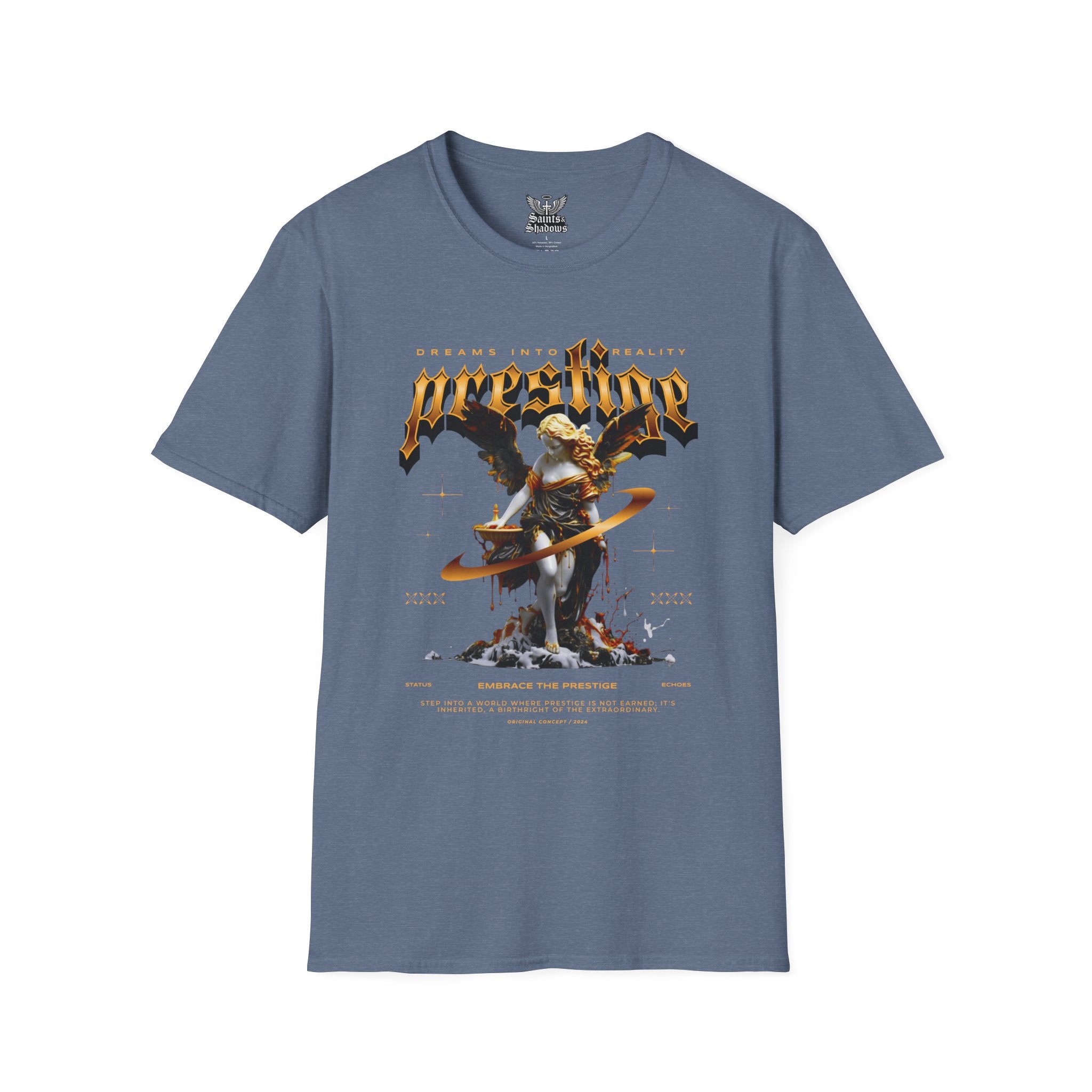 Saints and Shadows - Prestige, Angelic Artwork Unisex Softstyle T-Shirt, Casual Wear