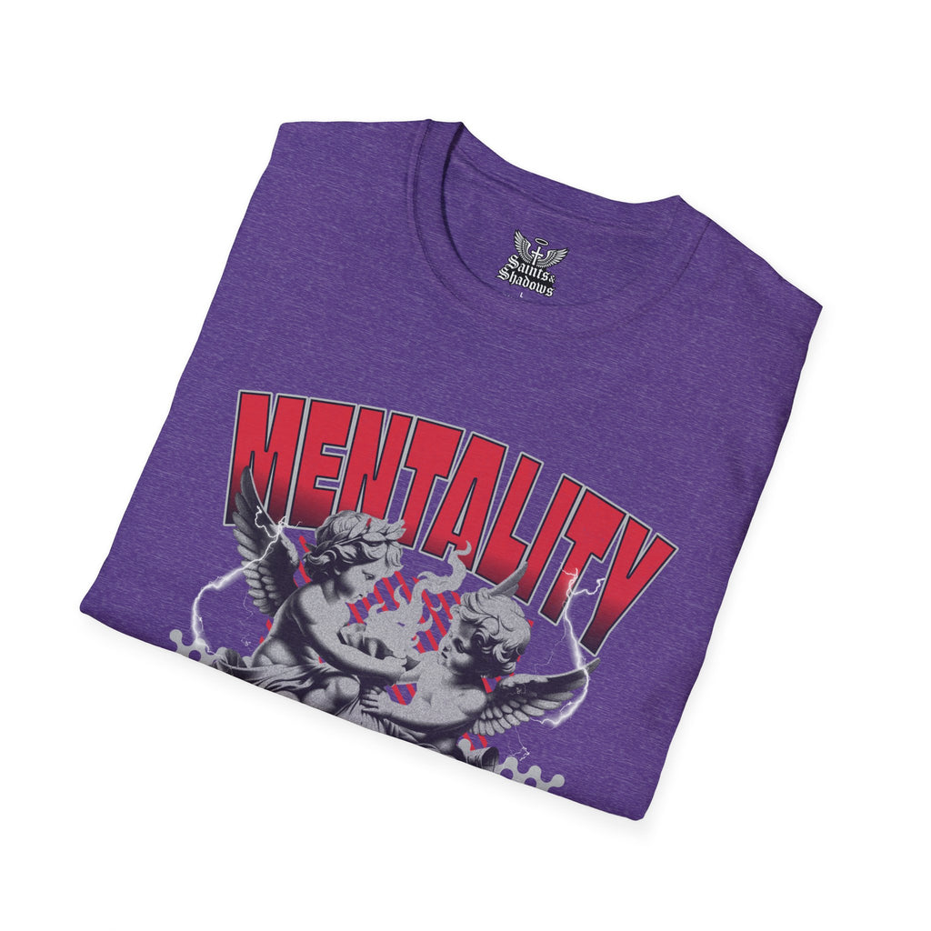 Saints and Shadows - Mentaility, Angelic Artwork Unisex Softstyle T-Shirt, Casual Wear