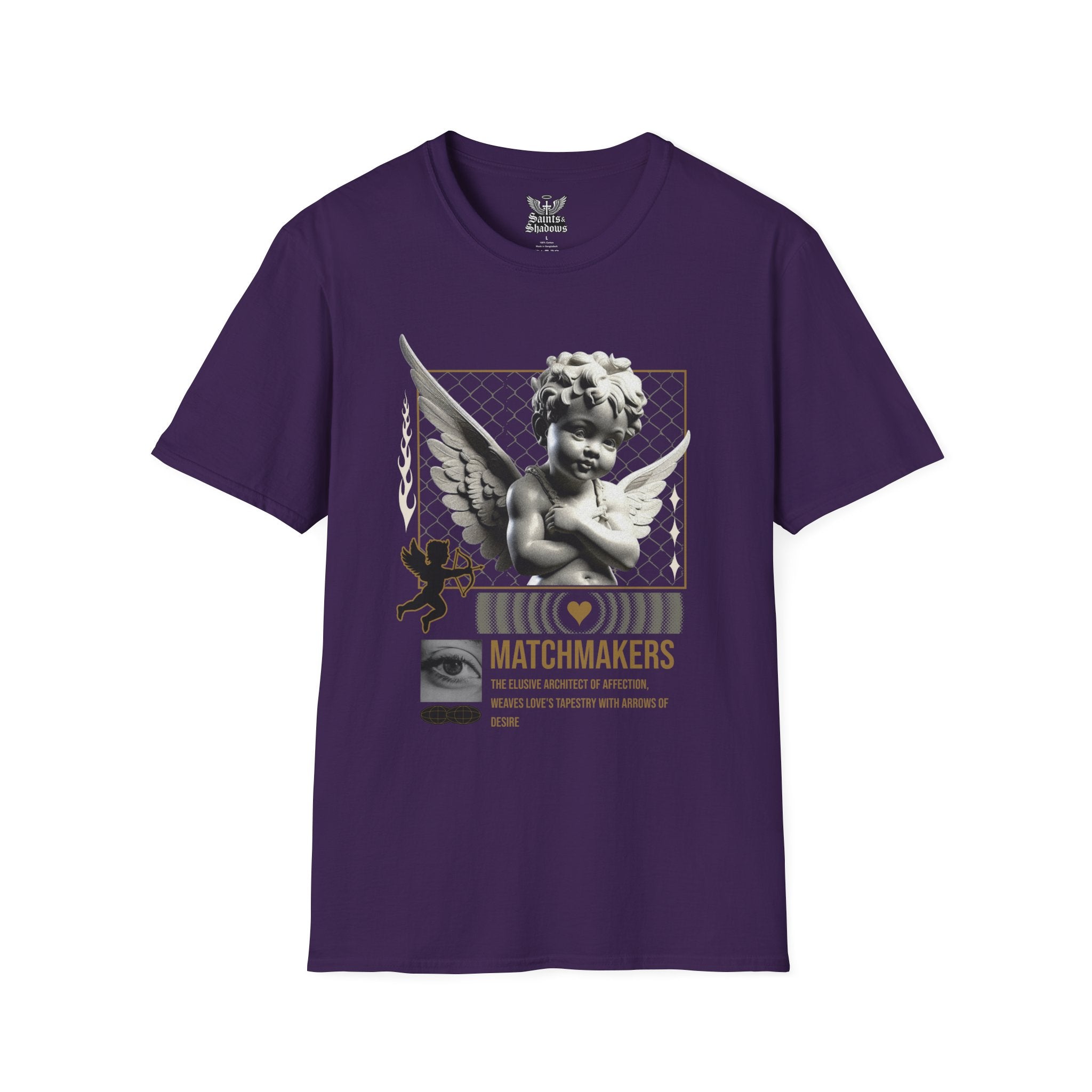 Saints and Shadows - Matchmaker, Angelic Artwork Unisex Softstyle T-Shirt, Casual Wear