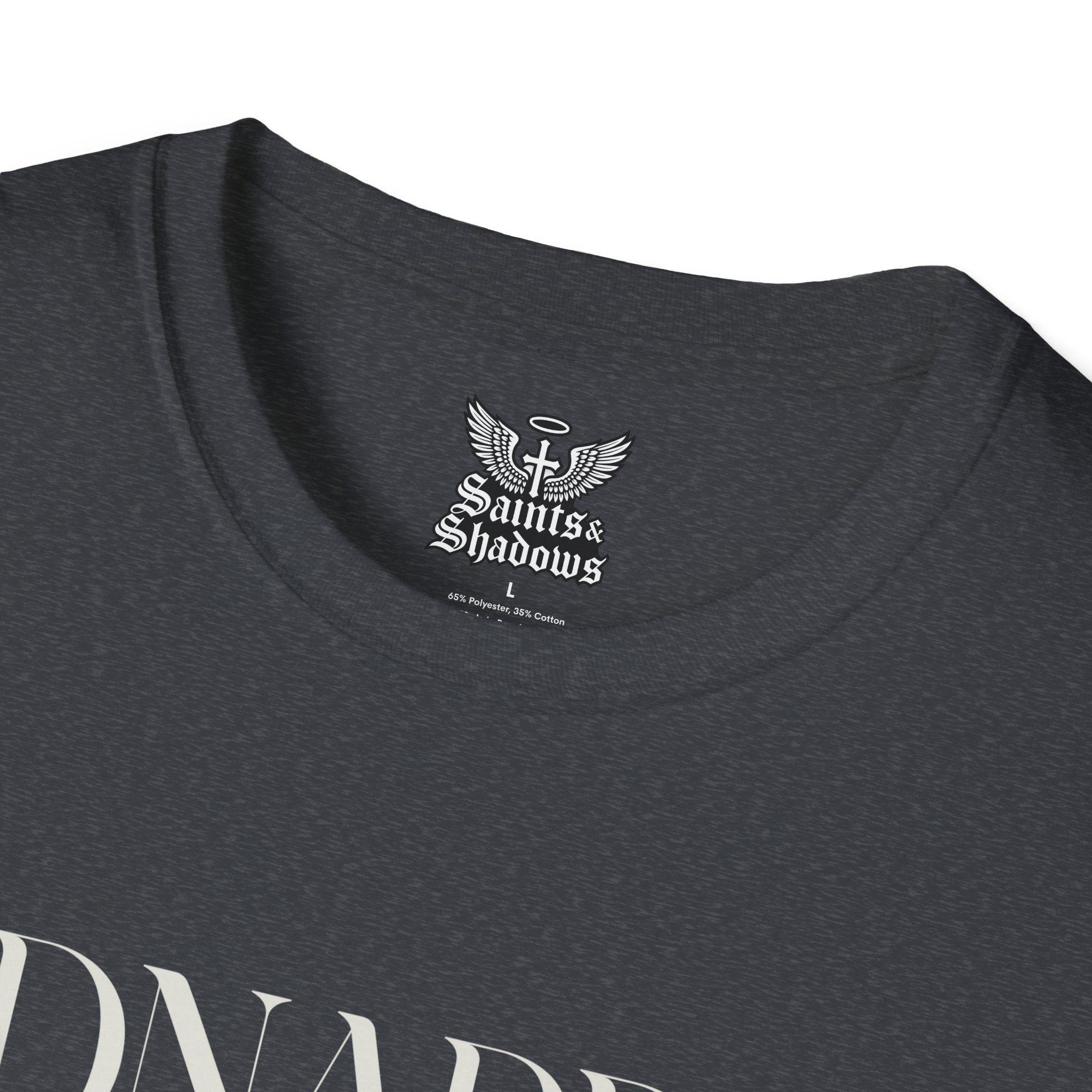 Saints and Shadows - Kidnapped, Angelic Artwork Unisex Softstyle T-Shirt, Casual Wear
