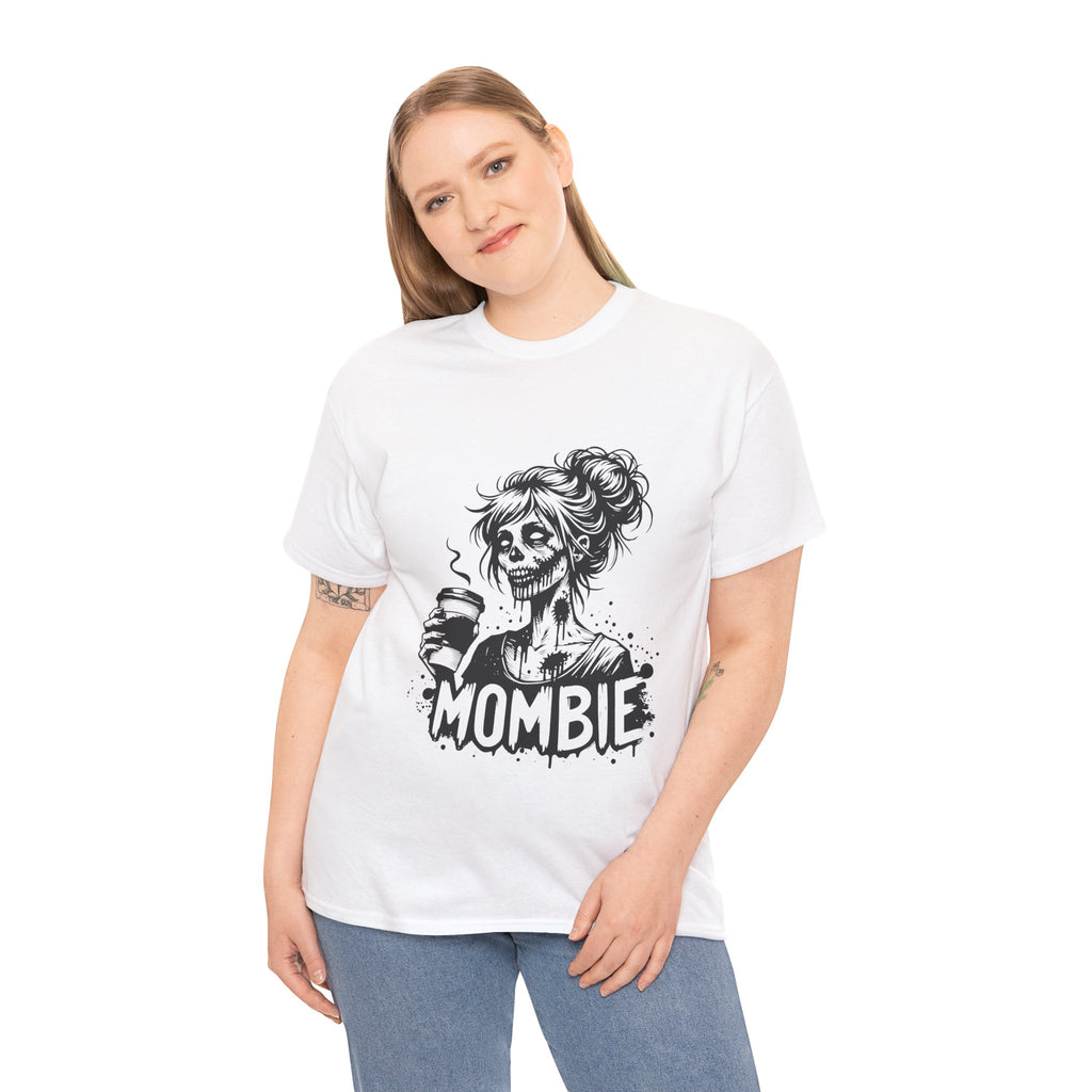 Mombie Unisex Tee, Perfect for Halloween, Gift for Moms, Relaxed Fit, Funny T-Shirt, Unique Graphic Tee, Casual Wear