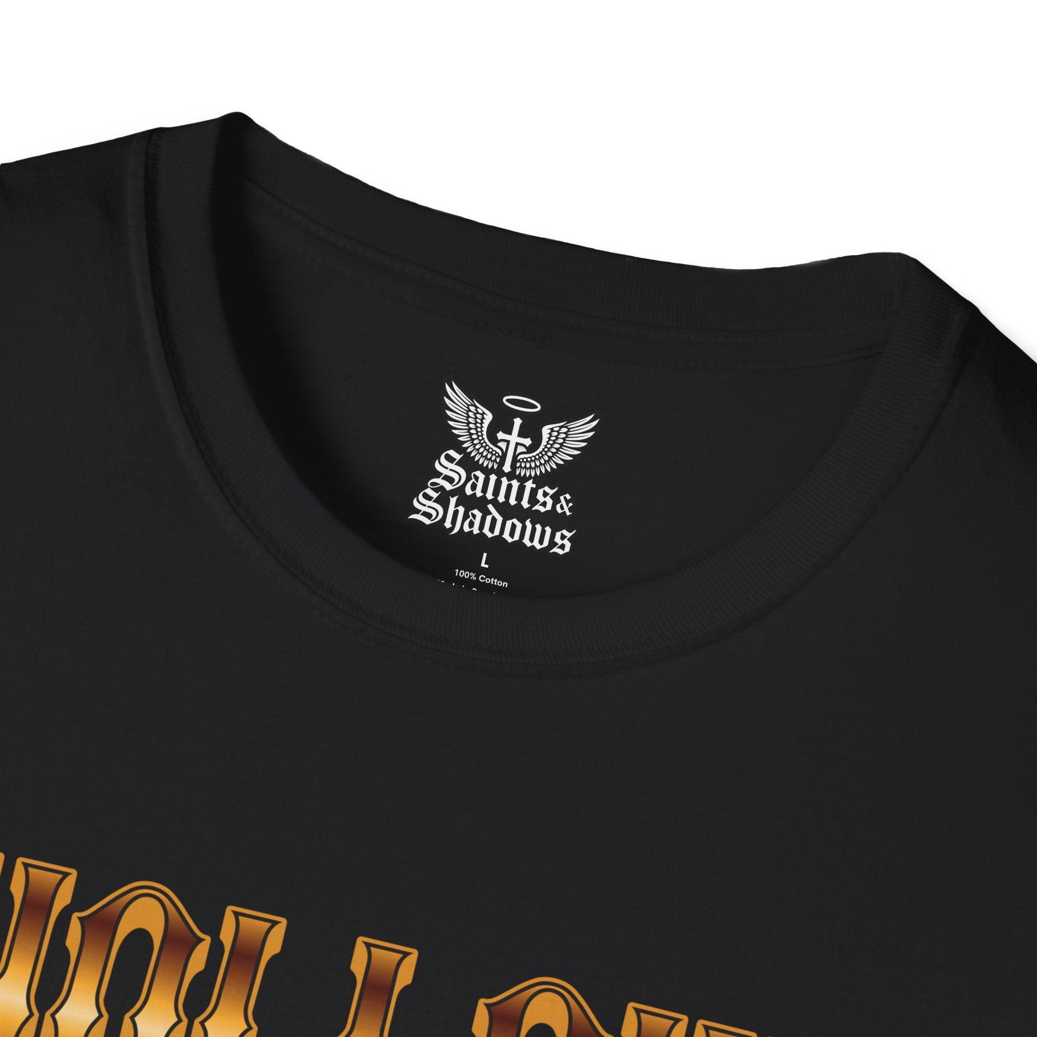 Saints and Shadows - Hollow, Angelic Artwork Unisex Softstyle T-Shirt, Casual Wear