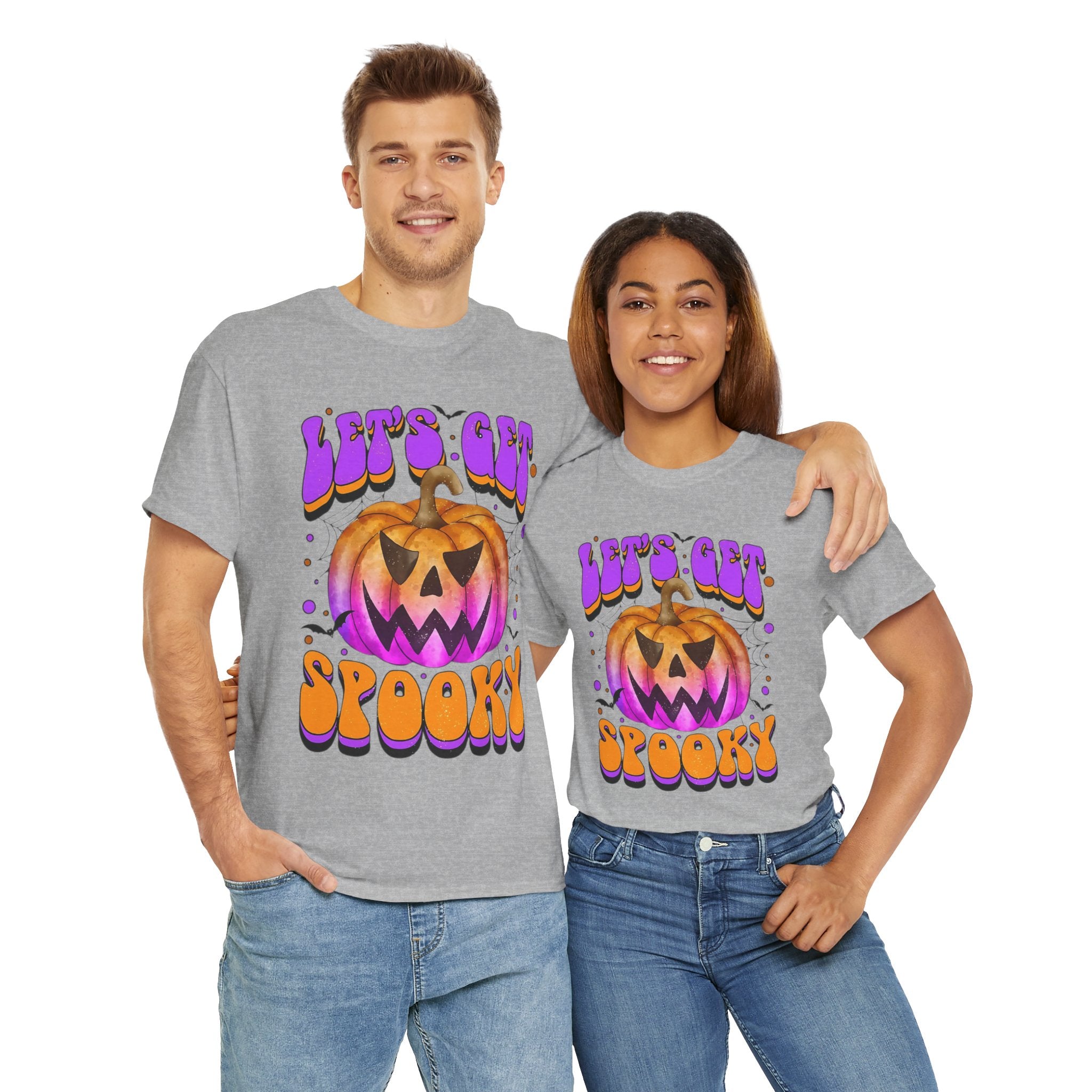 Halloween Spooky Pumpkin Tee, Unisex Cotton Shirt, Halloween Costume, Fall Festivities, Trick or Treat