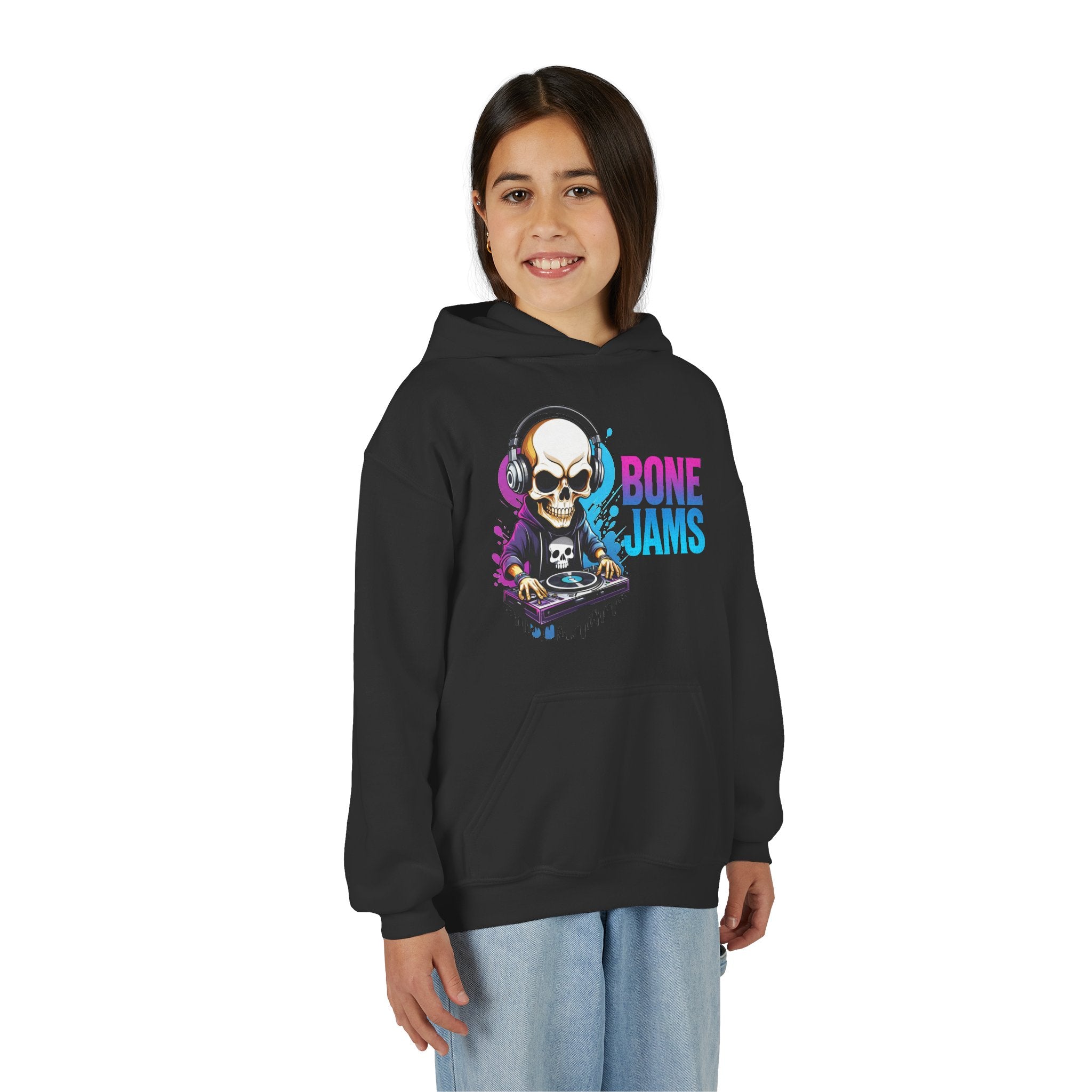 Bone Jams MC Bonez, Kids Hoodie Skull DJ