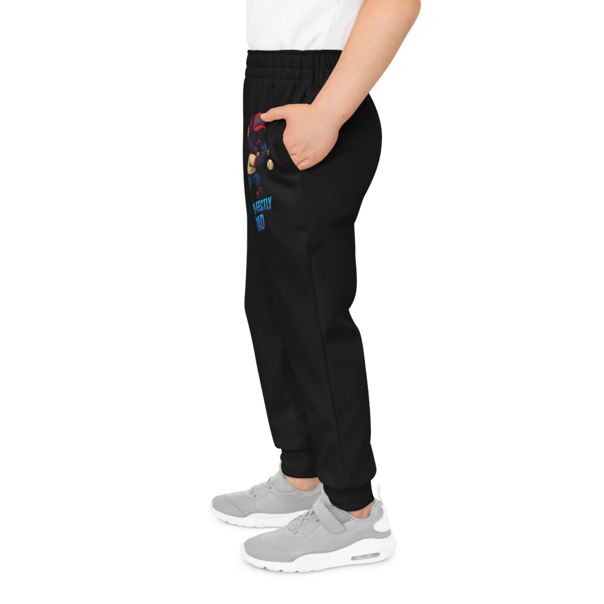 DJ KAT PAWS Purr-fectly Rad Baseball Youth Joggers | Fun, Sporty Kids Activewear