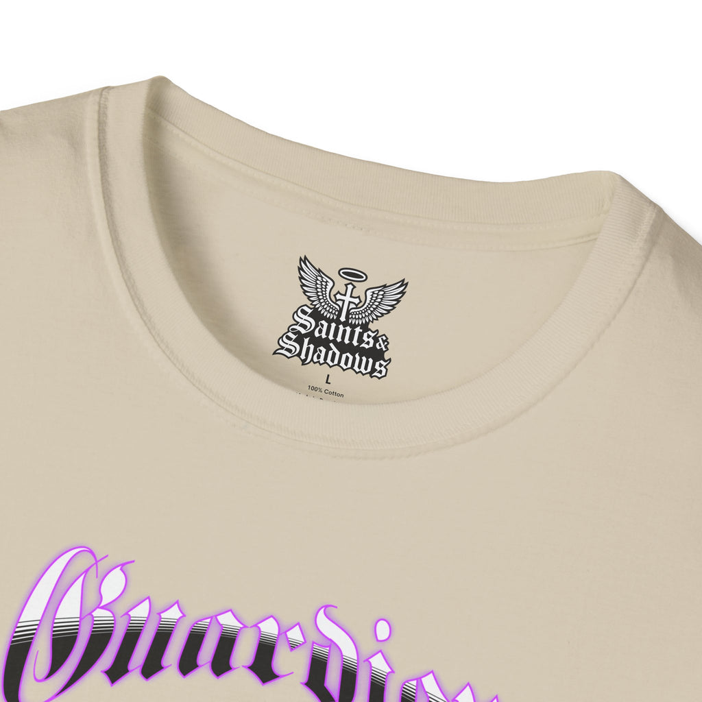 Saints and Shadows - Guardian Angel, Angelic Artwork Unisex Softstyle T-Shirt, Casual Wear