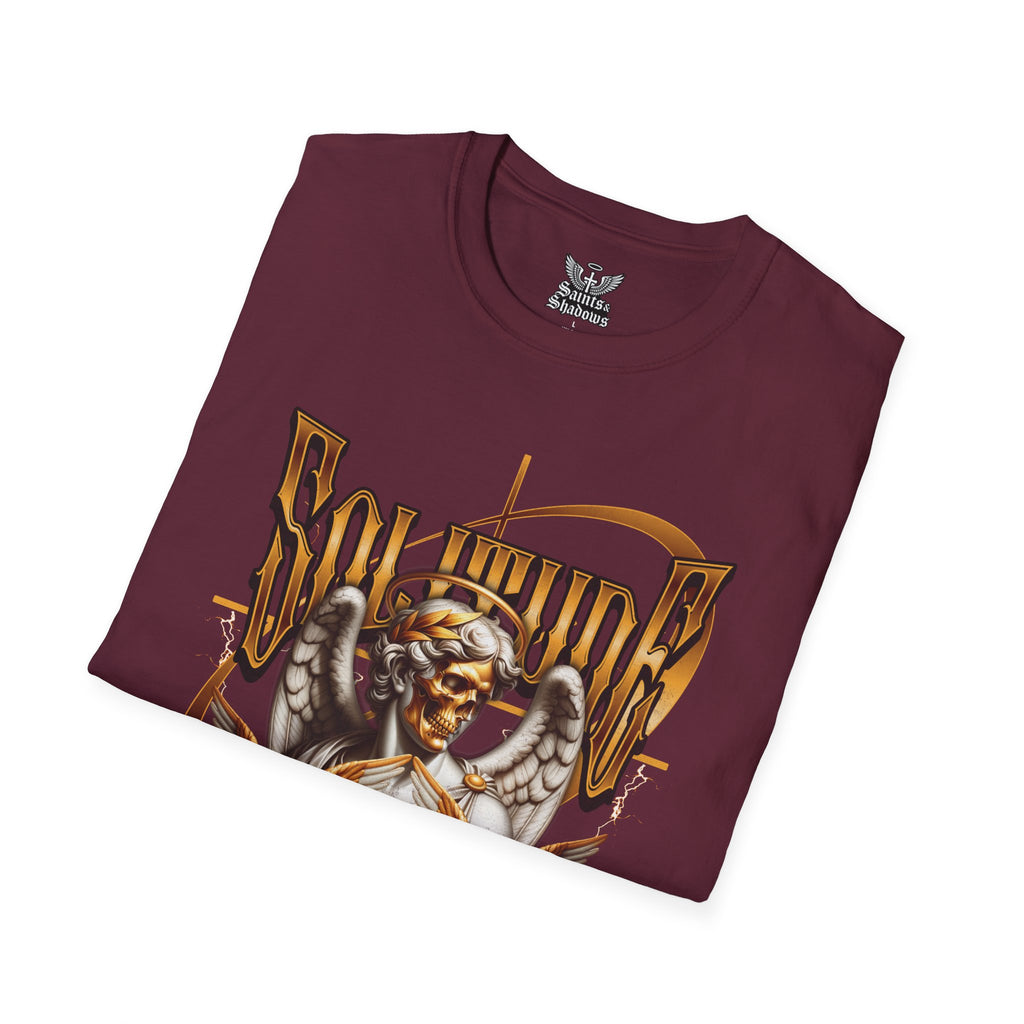 Saints and Shadows - Solitude, Angelic Artwork Unisex Softstyle T-Shirt, Casual Wear
