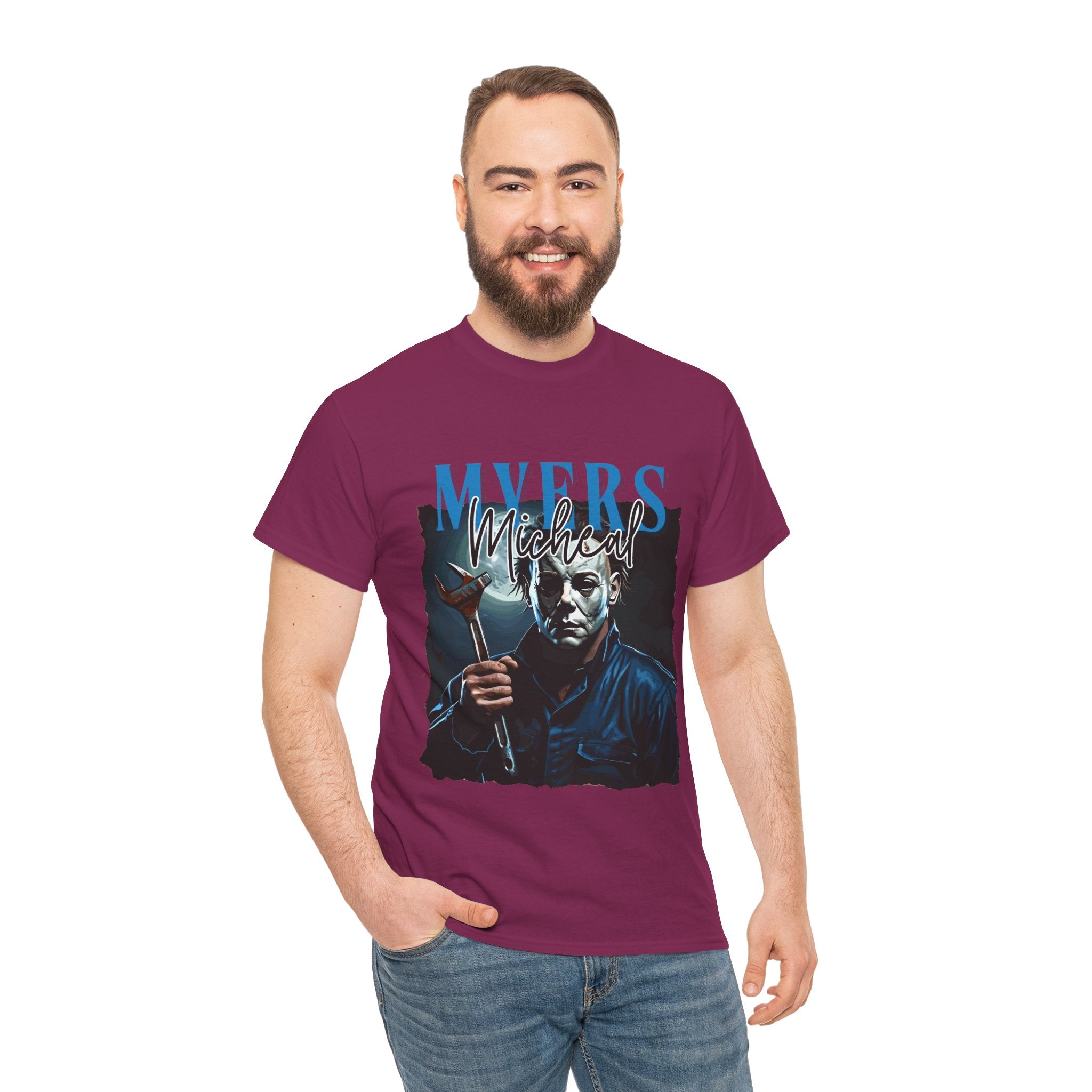 Michael Myers - Horror Graphic Tee, Unisex Cotton Shirt, Halloween Costume, Horror Movie Gift, Spooky T-Shirt, Horror Fan Apparel