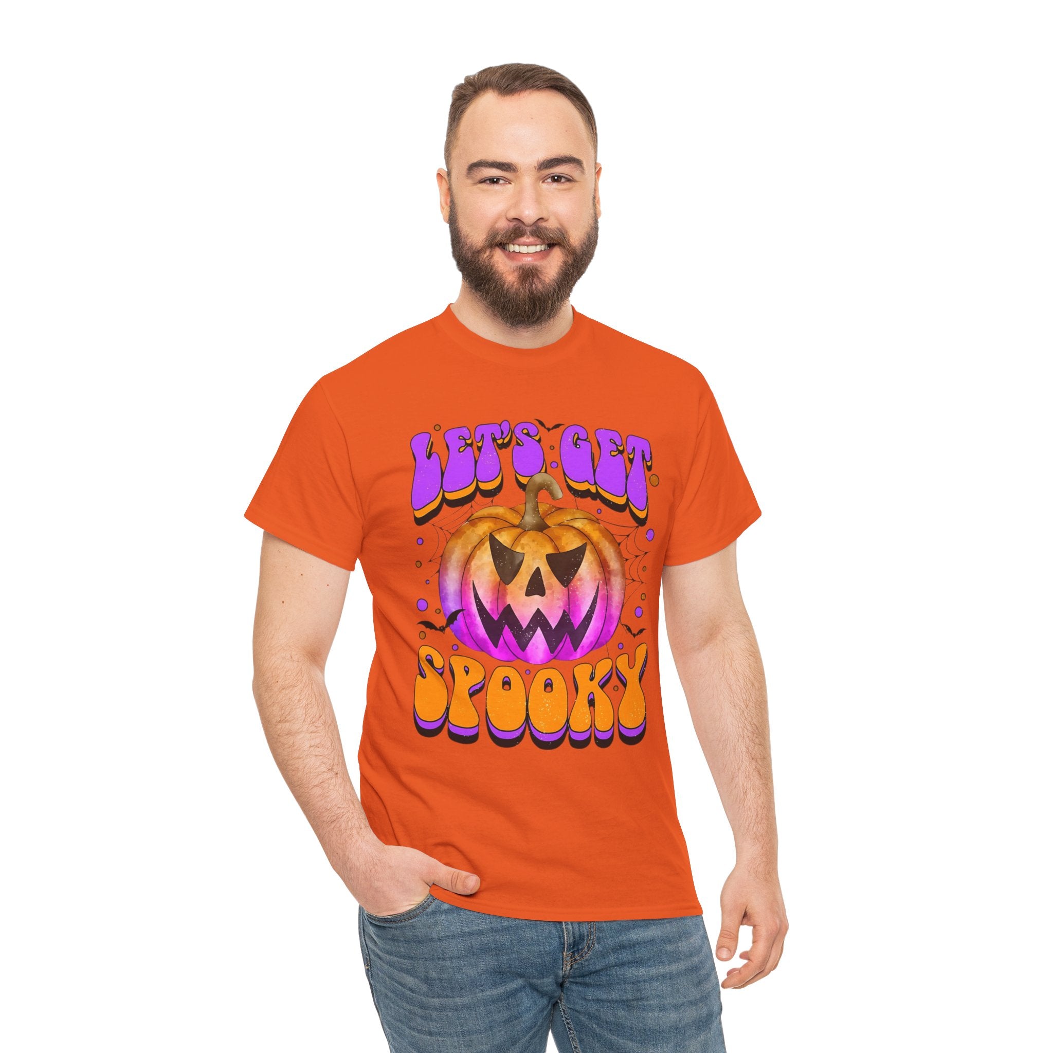 Halloween Spooky Pumpkin Tee, Unisex Cotton Shirt, Halloween Costume, Fall Festivities, Trick or Treat