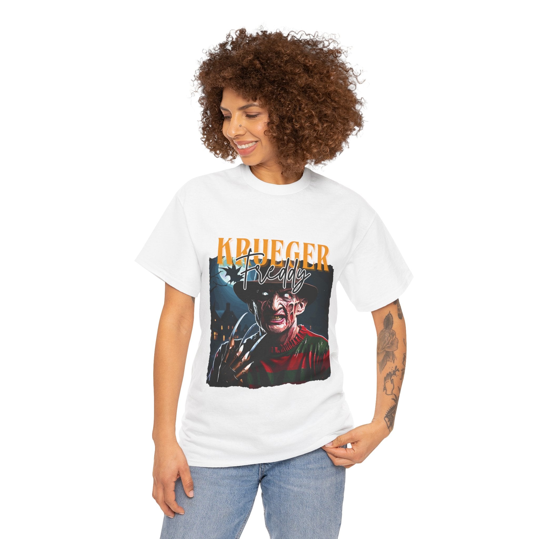 Freddy Krueger, Horror Graphic Tee, Unisex Cotton Shirt, Halloween Costume, Horror Movie Gift, Spooky T-Shirt, Horror Fan Apparel