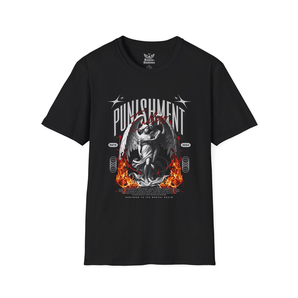 Saints and Shadows - Punishment, Angelic Artwork Unisex Softstyle T-Shirt, Casual Wear