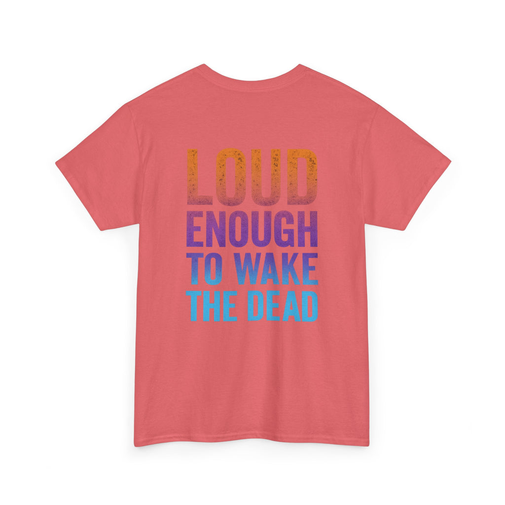 Bone Jams Rockin’ Skeleton, Tee | Loud Enough to Wake the Dead | Unisex Cotton Shirt for Music Lovers, Concerts, Halloween, Gifts