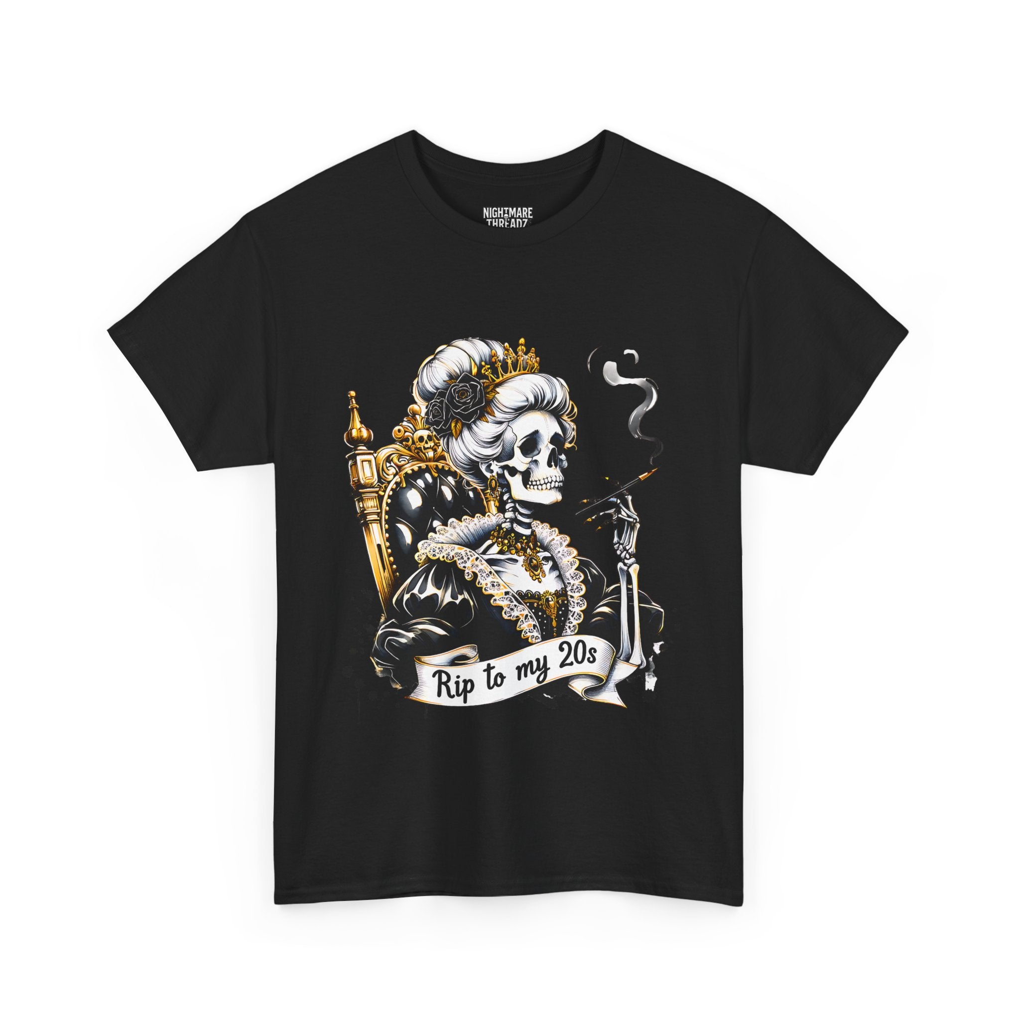 Rip to my 20s Tee, Heavy, Unisex Graphic Shirt, Birthday Gift, Casual Wear, Vintage Style, Floral Design T-shirt