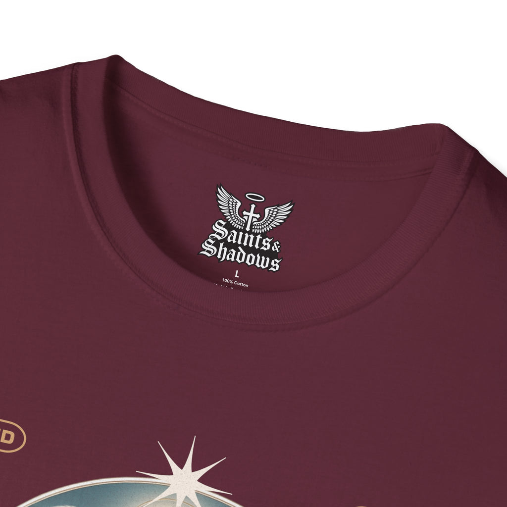 Saints and Shadows - Reflection, Angelic Artwork Unisex Softstyle T-Shirt, Casual Wear