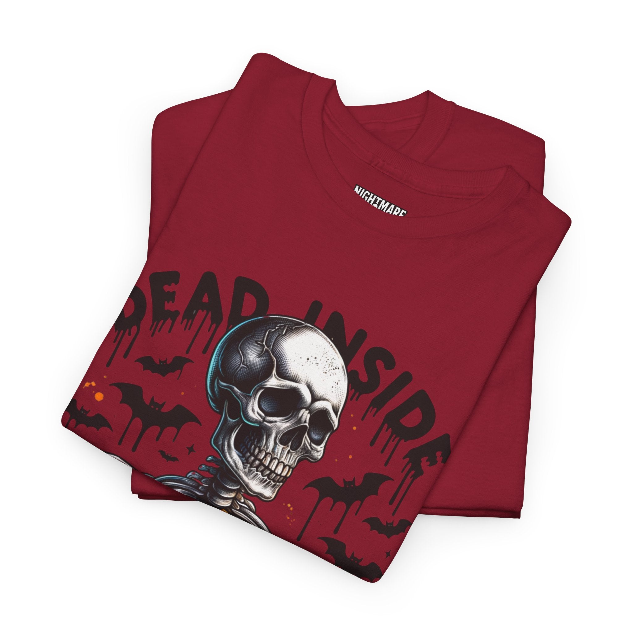 Dead Inside, Spooky Season Tee, Unisex Heavy Cotton T-Shirt, Halloween Shirt, Fun Casual Wear, Graphic Tee, Gift for Halloween Lovers