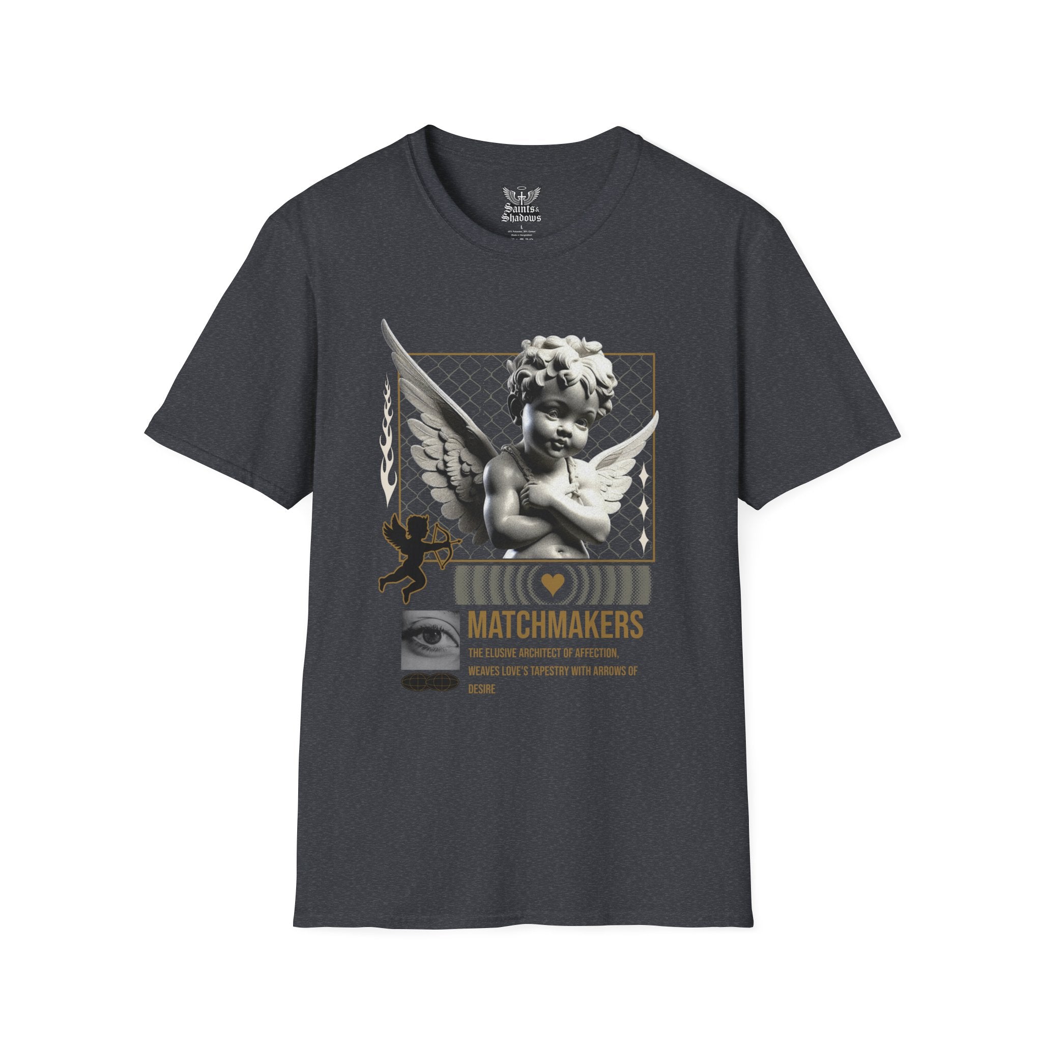 Saints and Shadows - Matchmaker, Angelic Artwork Unisex Softstyle T-Shirt, Casual Wear