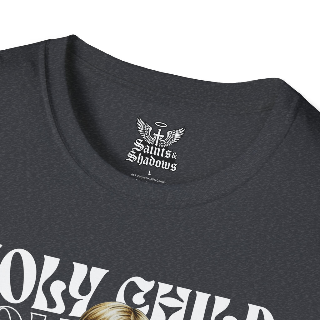 Saints and Shadows - Holy Child, Angelic Artwork Unisex Softstyle T-Shirt, Casual Wear